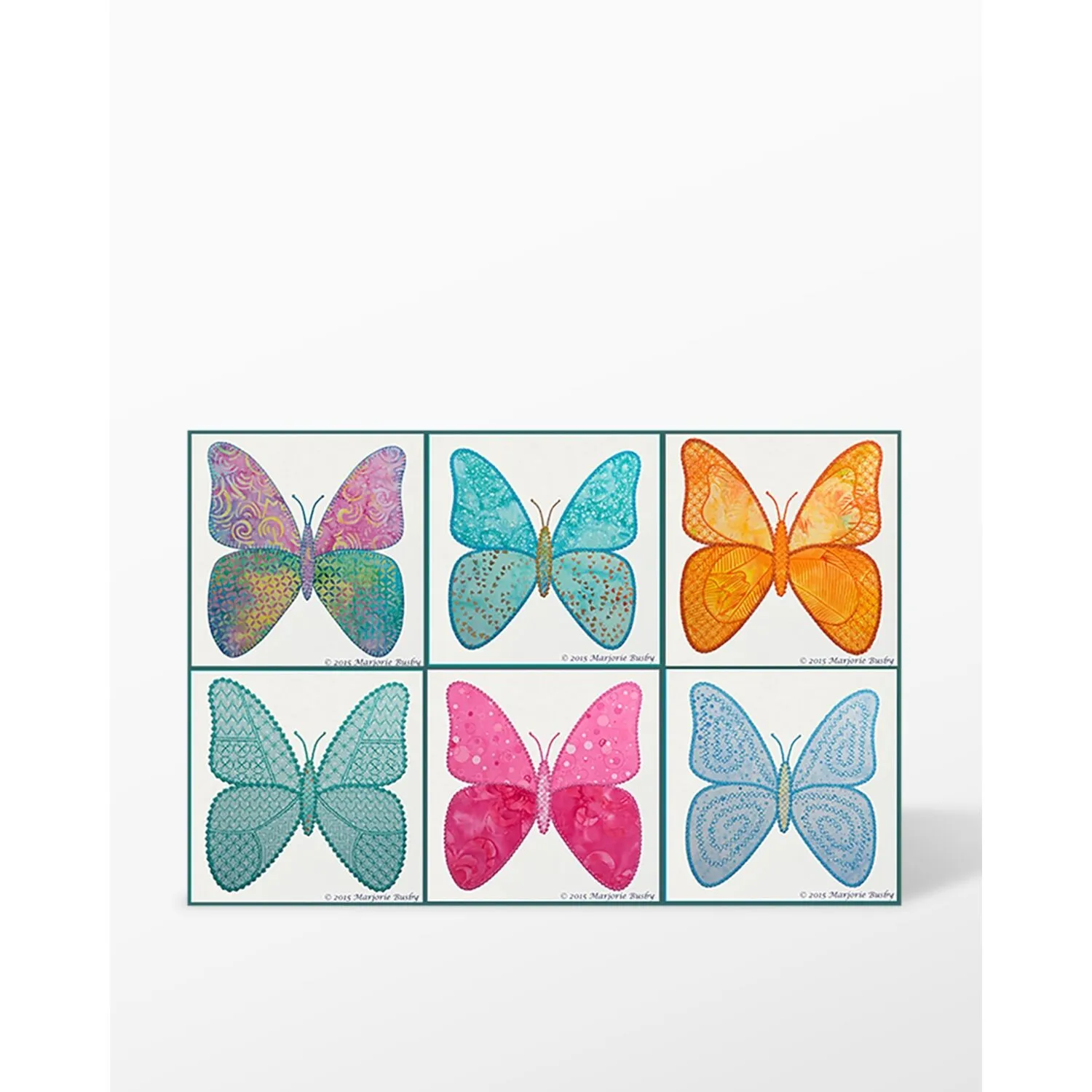 GO! Edyta Sitar Butterfly Machine Embroidery Set by Marjorie Busby
