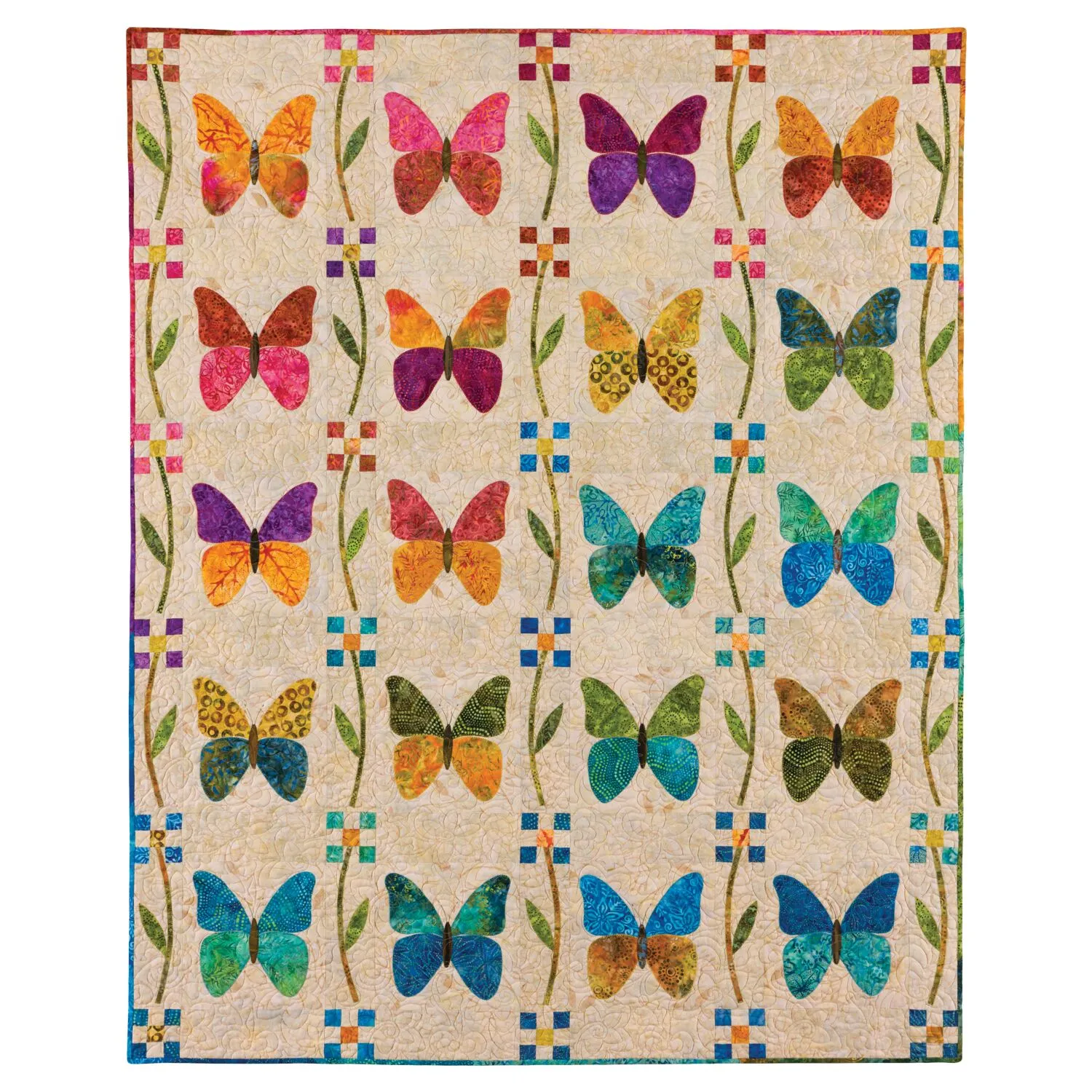 GO! Butterfly Patch Quilt Pattern by Edyta Sitar for NQC