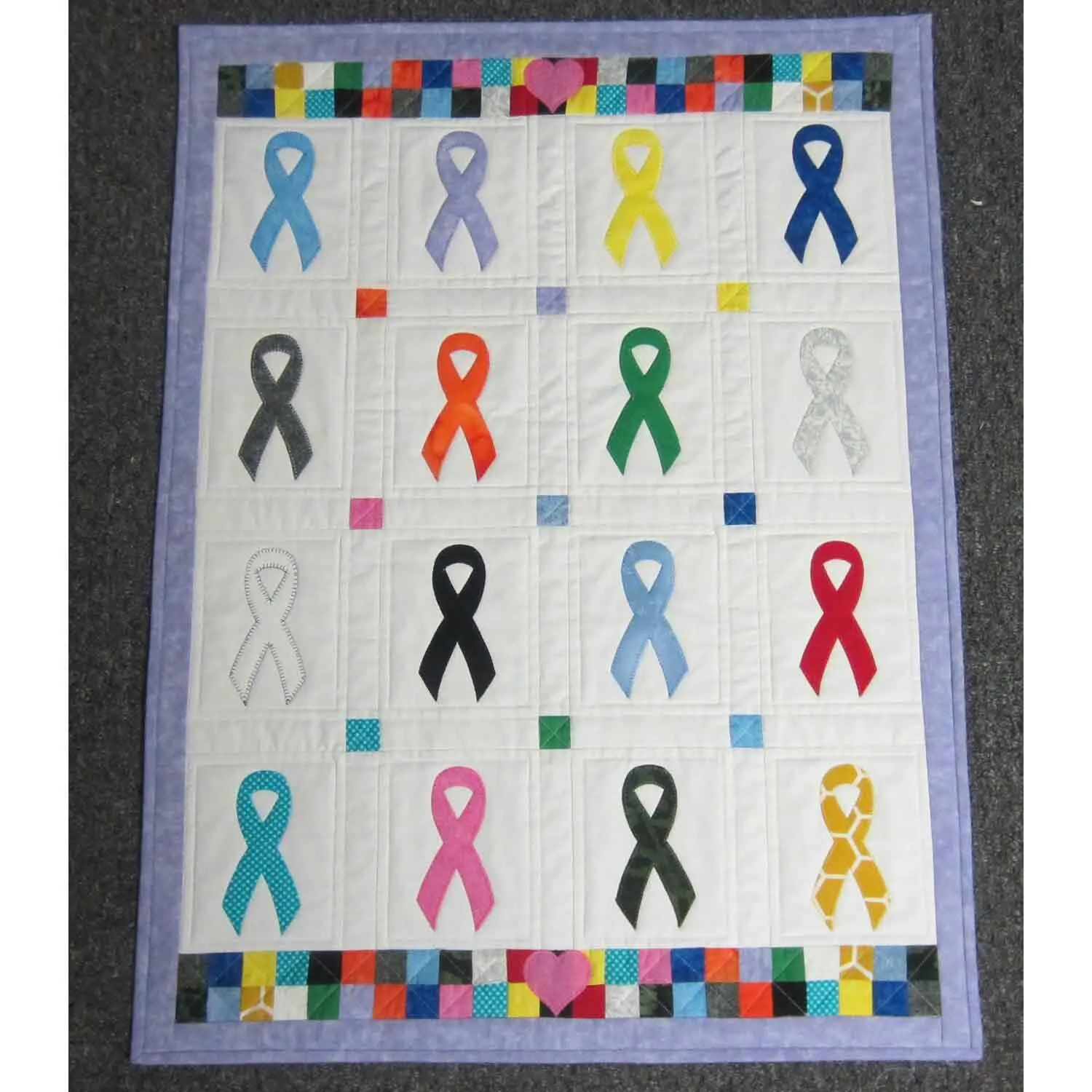Cancer Ribbon Wall Hanging Pattern