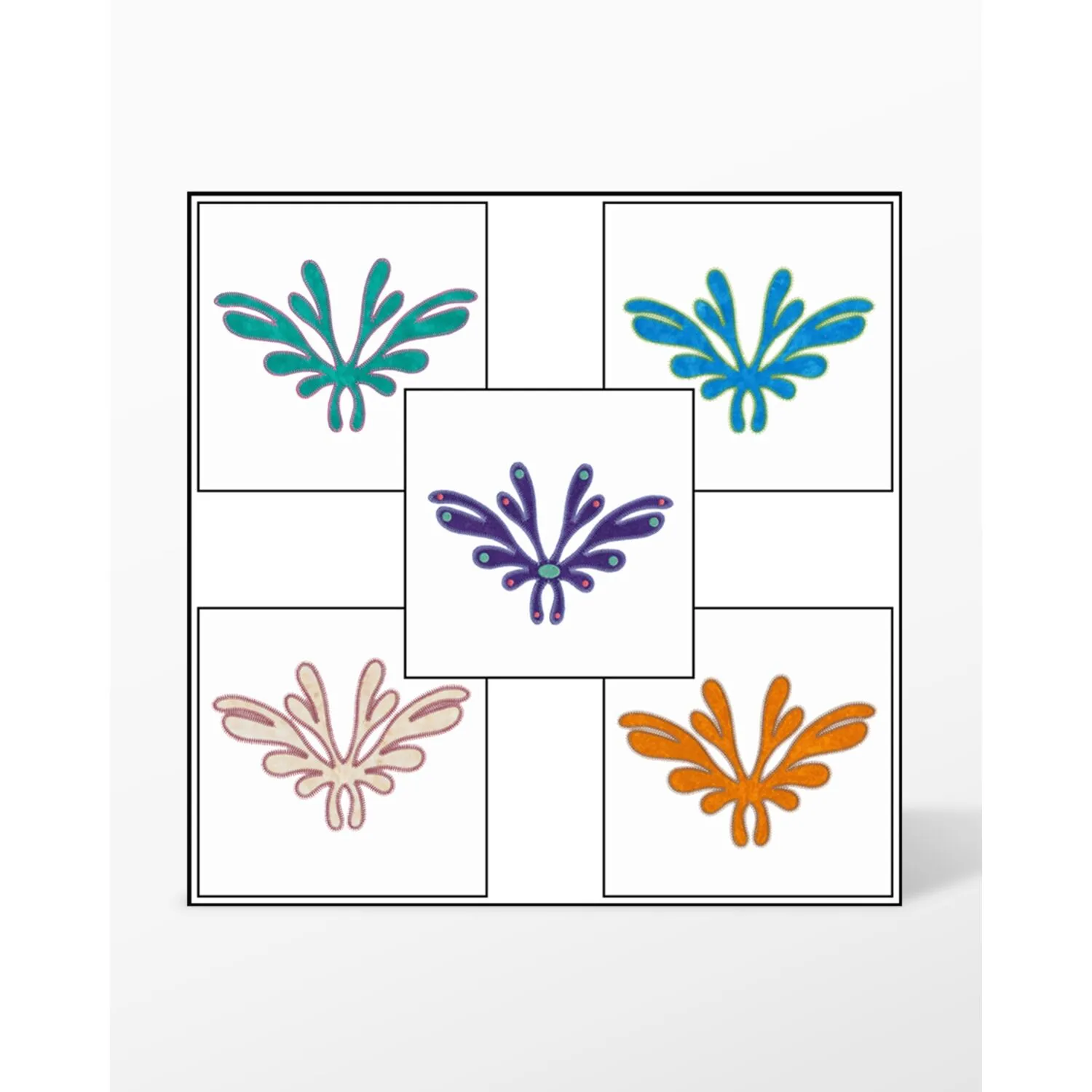 GO! Arabesque #2 Embroidery Designs by V-Stitch Designs