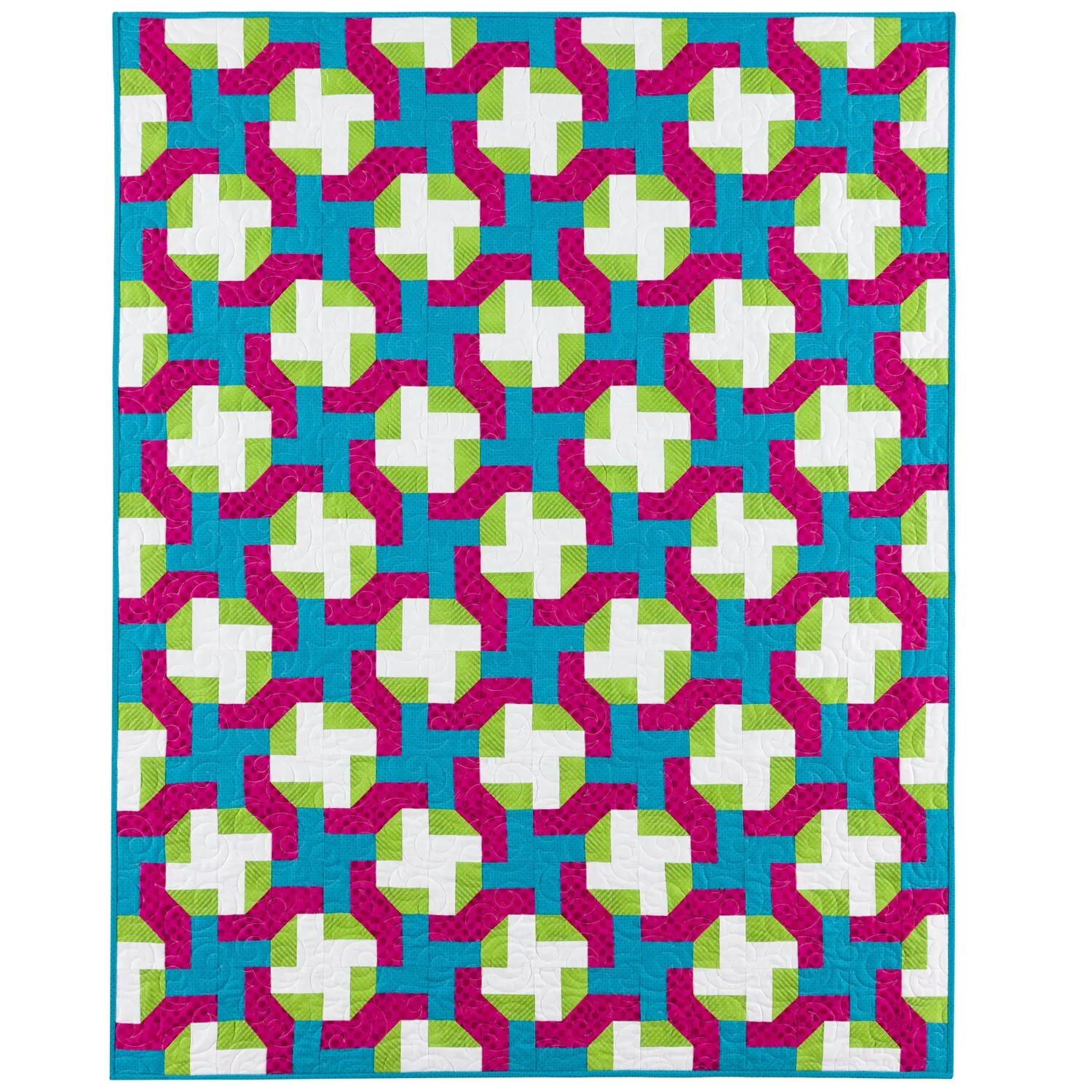 GO! Qube 6 Cutting Edge Throw Quilt Pattern