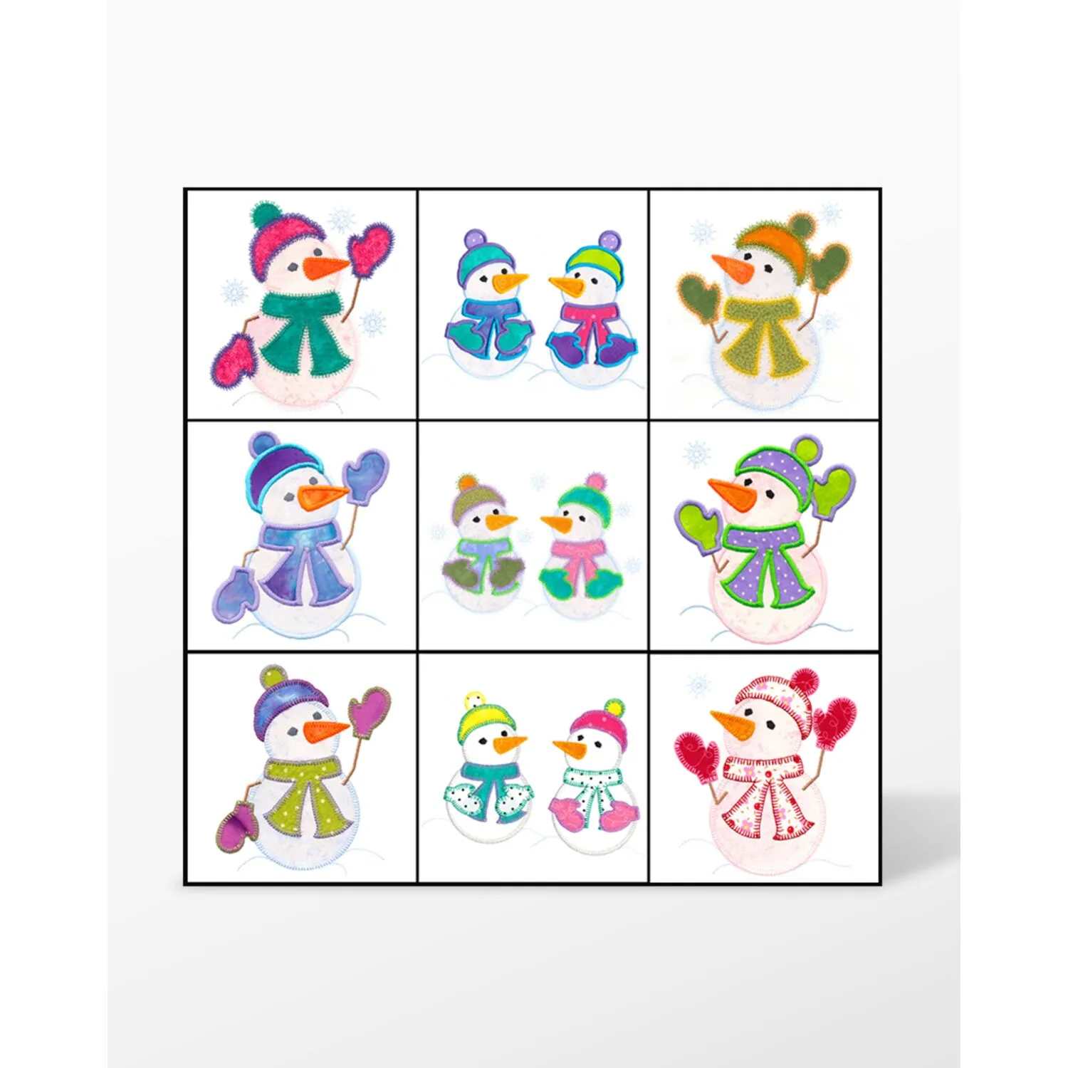 GO! Snow Kids Embroidery Designs by V-Stitch Designs
