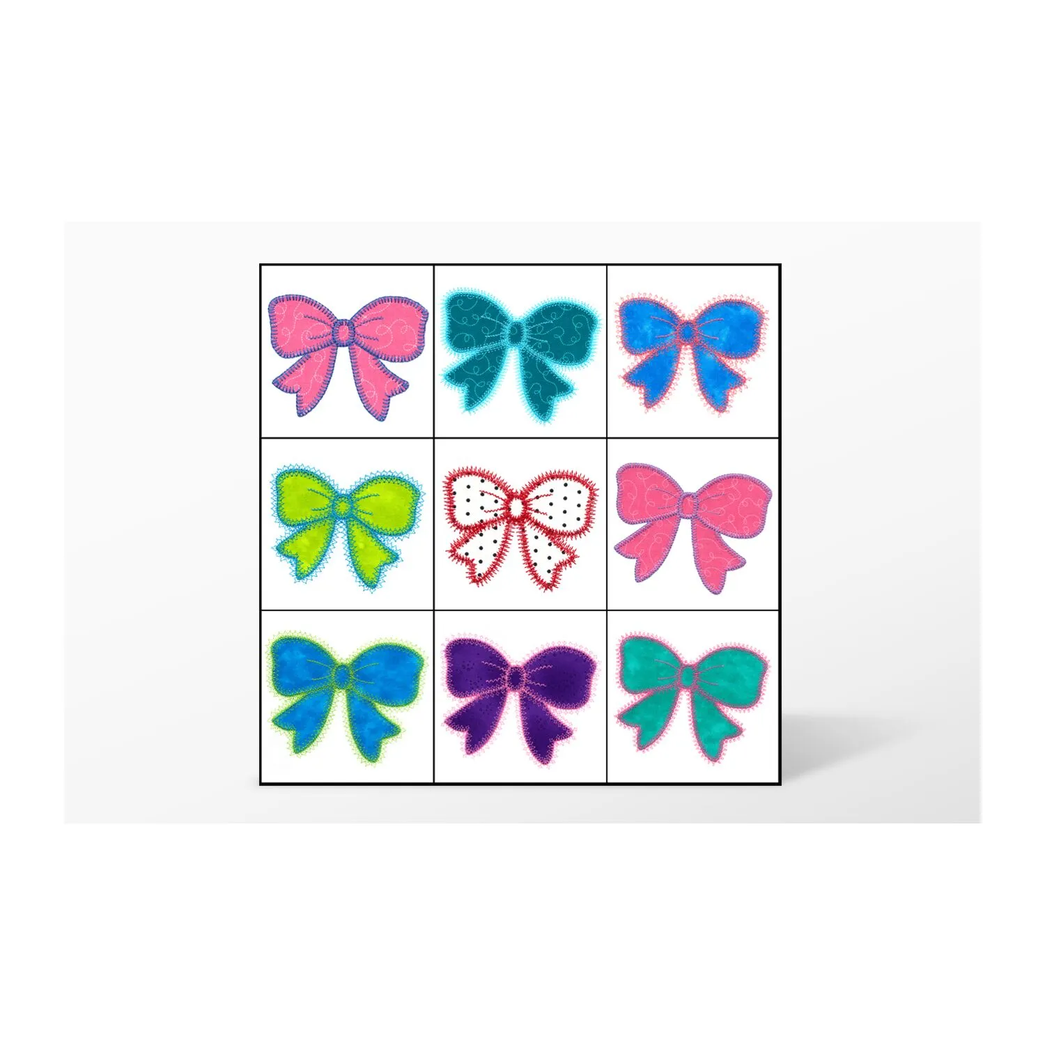 GO! Bows 2 Embroidery Designs by V-Stitch Designs
