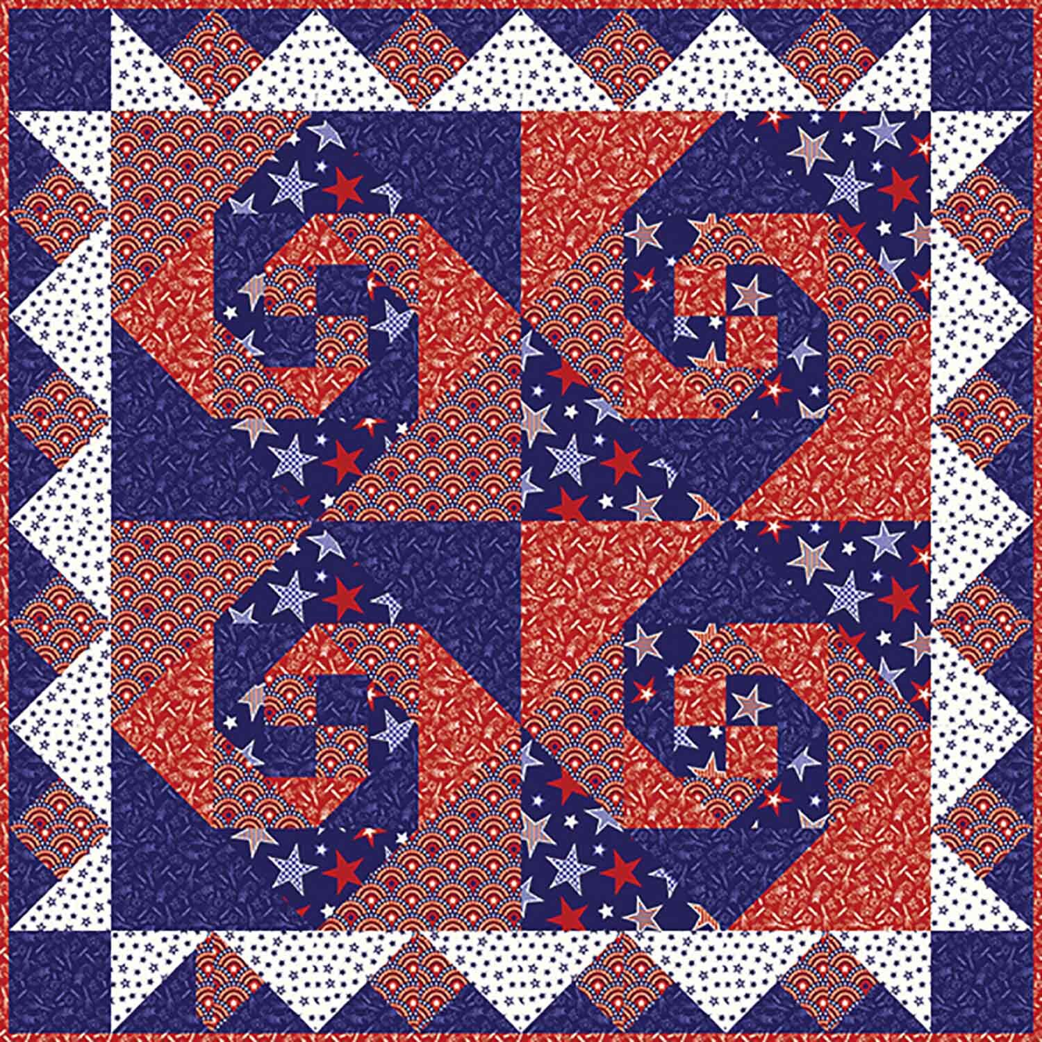 GO! Fantastic Fireworks Table Topper Pattern