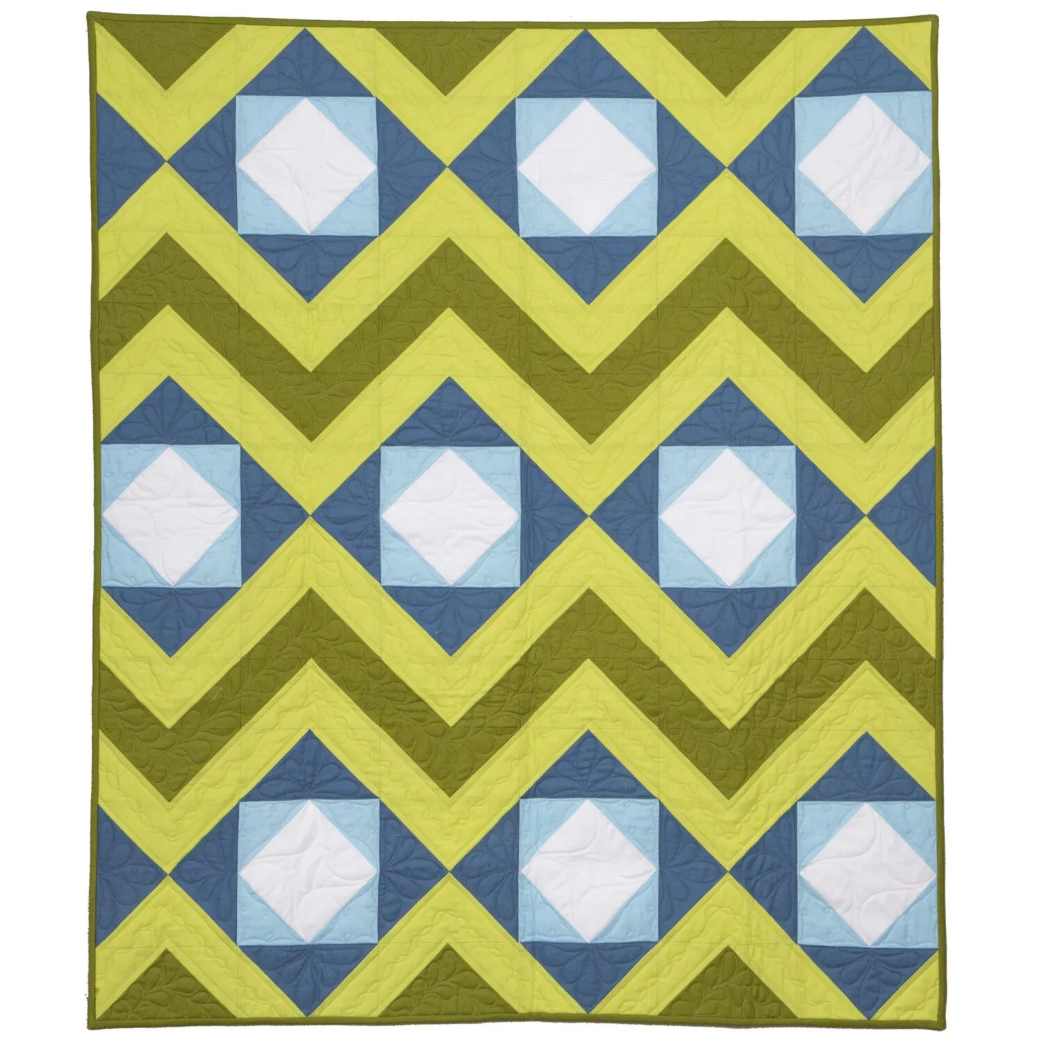 GO! Qube 12 Peaks and Valleys Throw Quilt Pattern