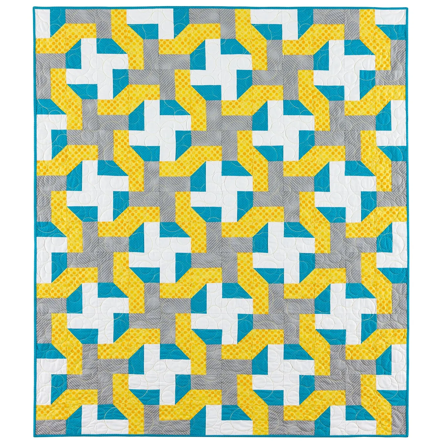 GO! Qube 8 Cutting Edge Throw Quilt Pattern