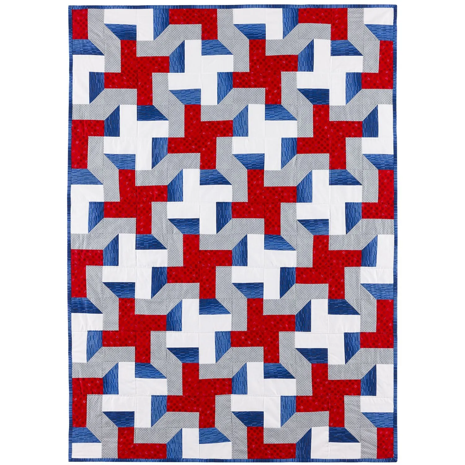GO! Qube 9 Cutting Edge Throw Quilt Pattern