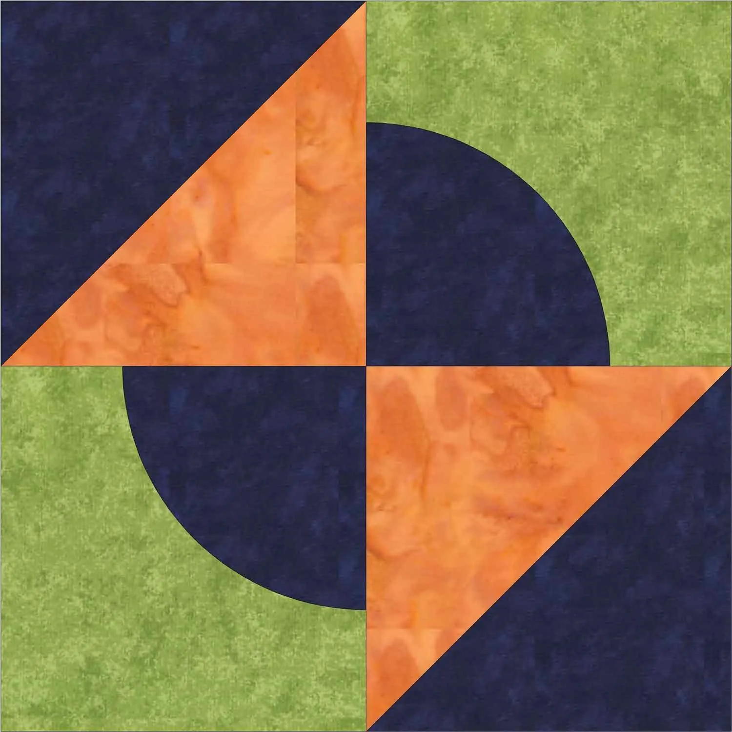 GO! Qube Drunkard's Trail 12 Block Pattern