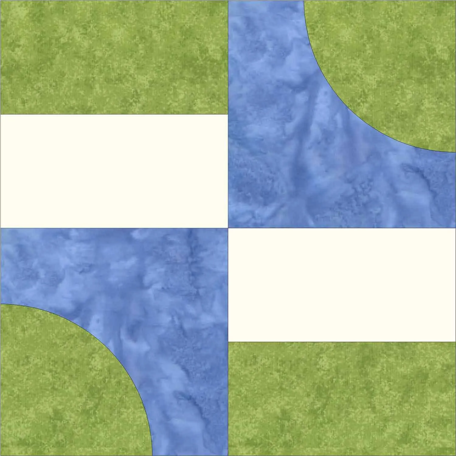 GO! Qube Drunkard's Lane 12 Block Pattern