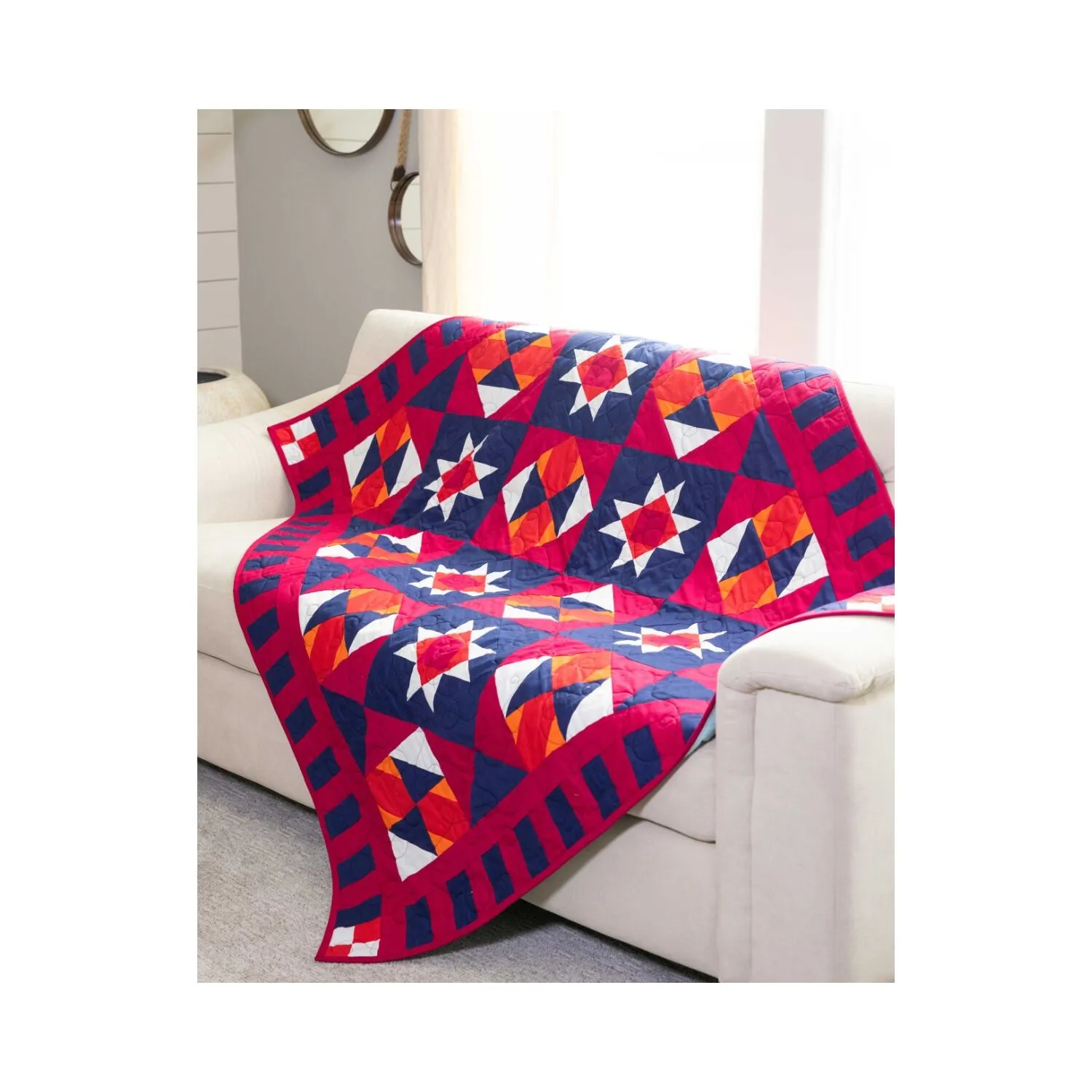 GO! Qube 8 Graceful Flowers Quilt Pattern