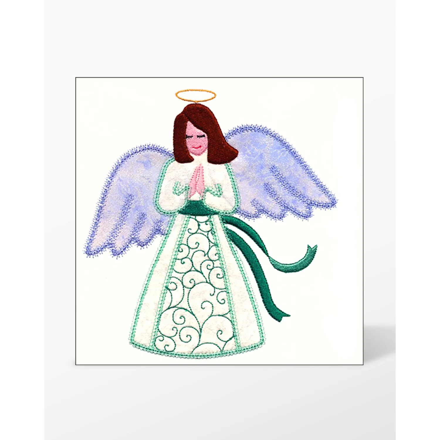 GO! Angel Single #4 Embroidery Designs by V-Stitch Designs