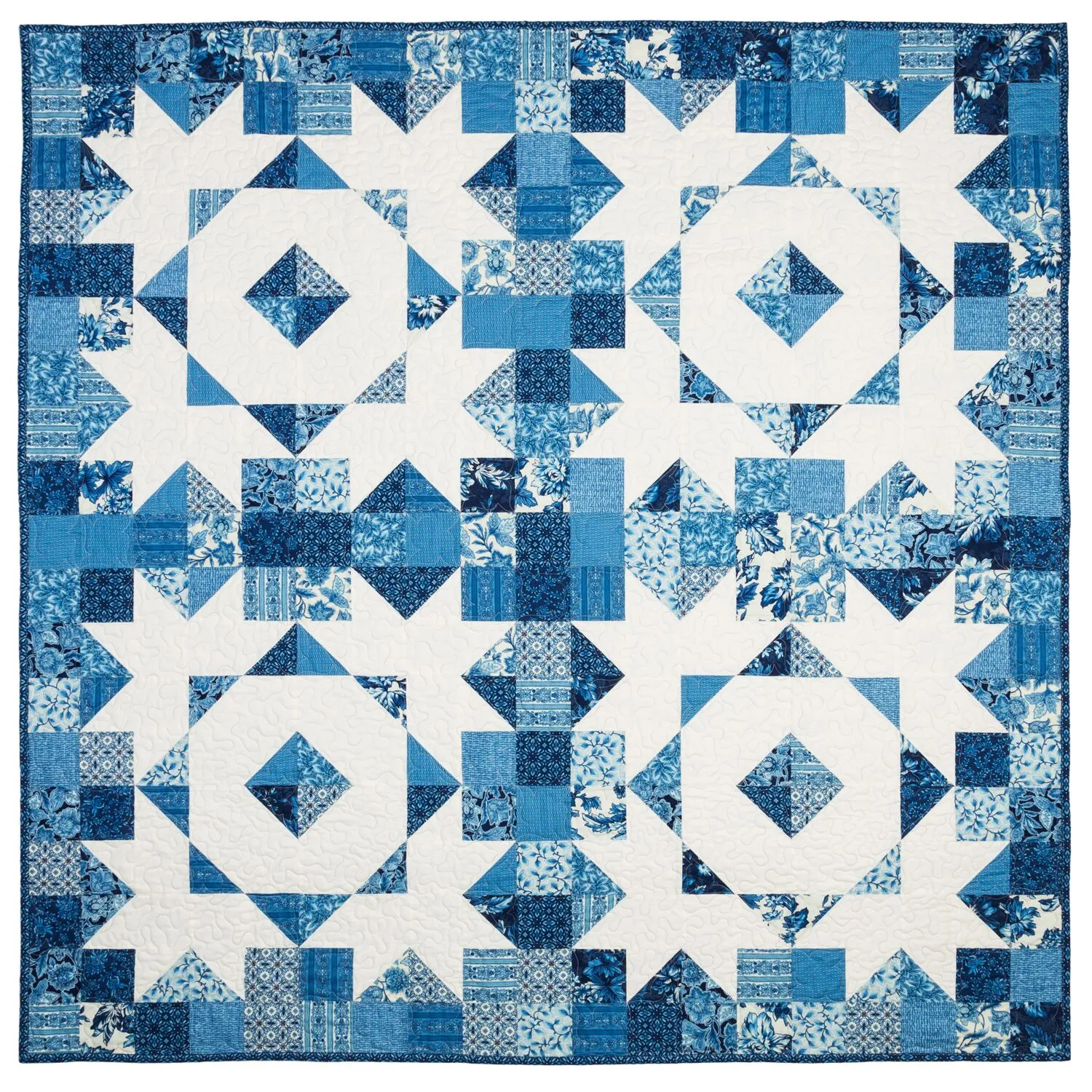 GO! Qube 12 Snow Crystals Quilt Pattern