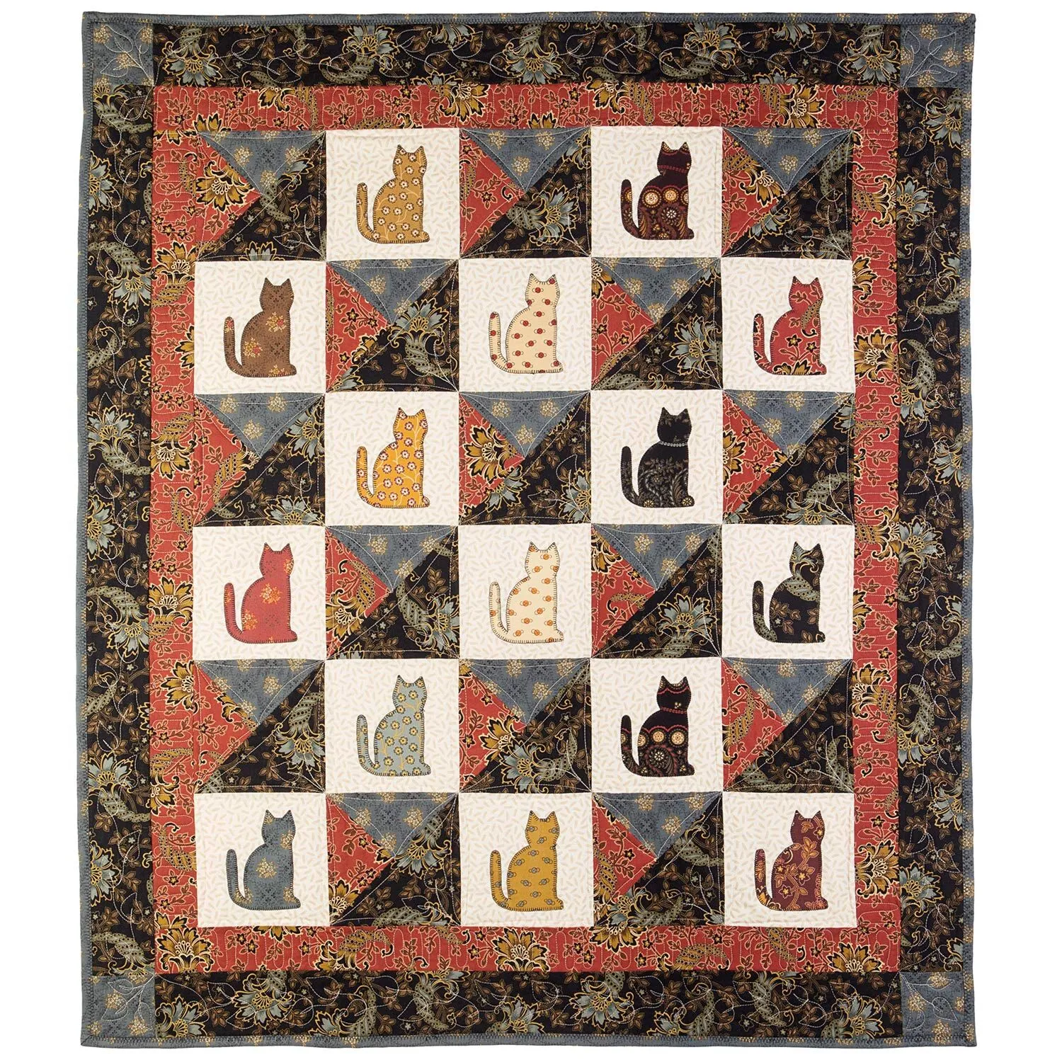 GO! Qube 12 Laura's Kitty Quilt Pattern