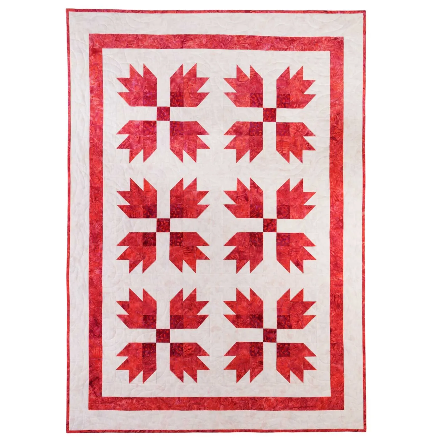 GO! Qube 8 Bear's Paw Chisel Throw Quilt Pattern