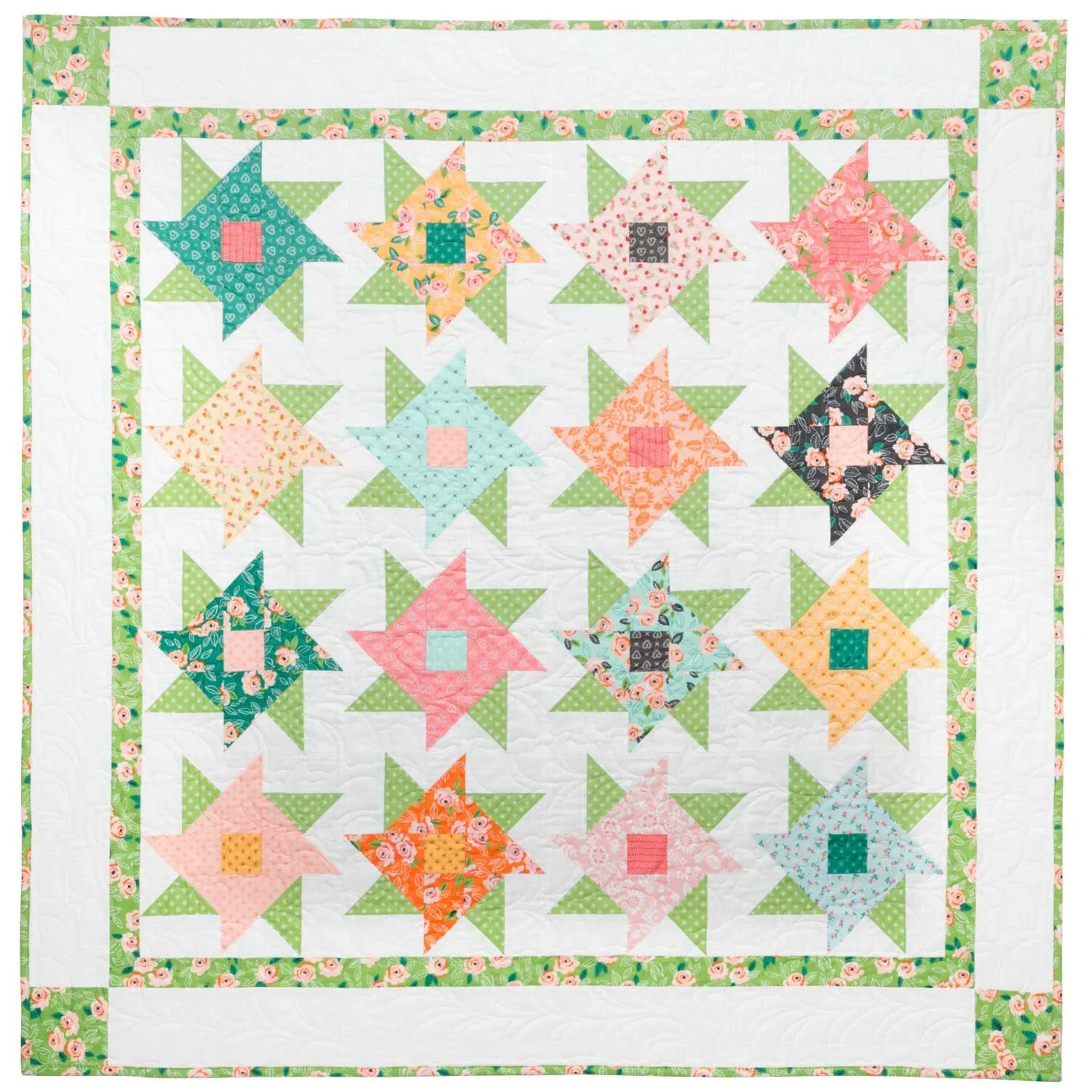 GO! Qube 8 Twirling Petals Quilt Pattern