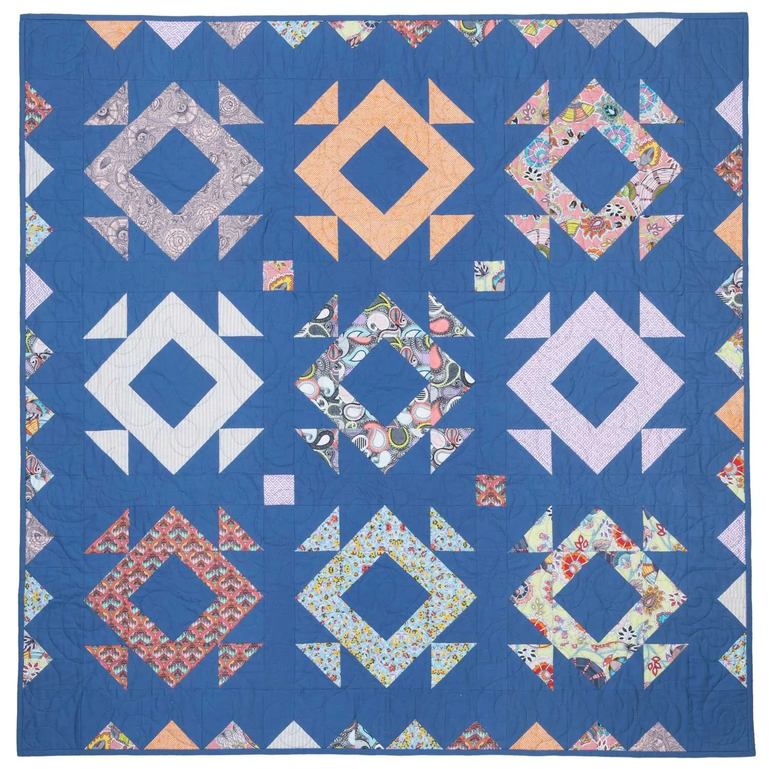 GO! Qube 12 Far Out Groovy Quilt Pattern