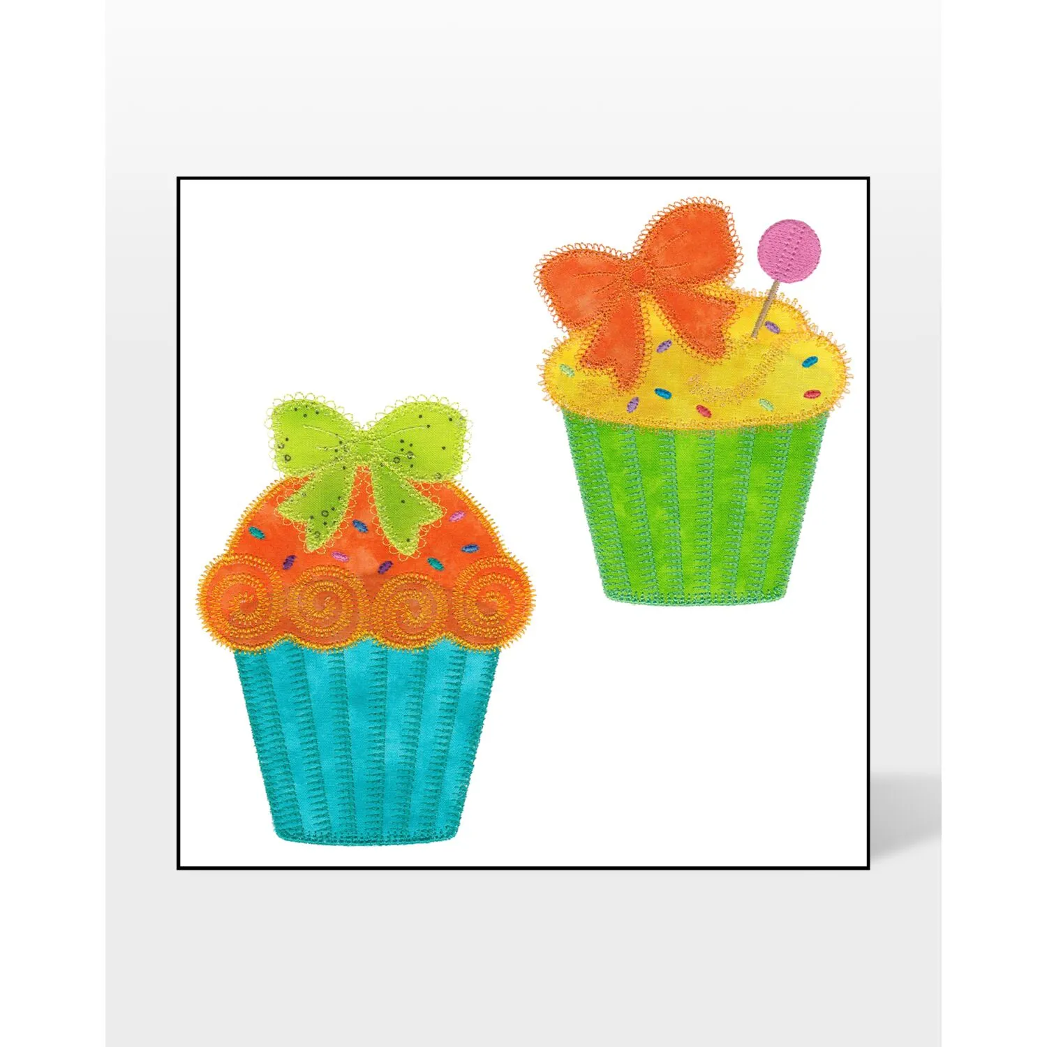 GO! Designer Cupcakes Embroidery Designs by V-Stitch Designs