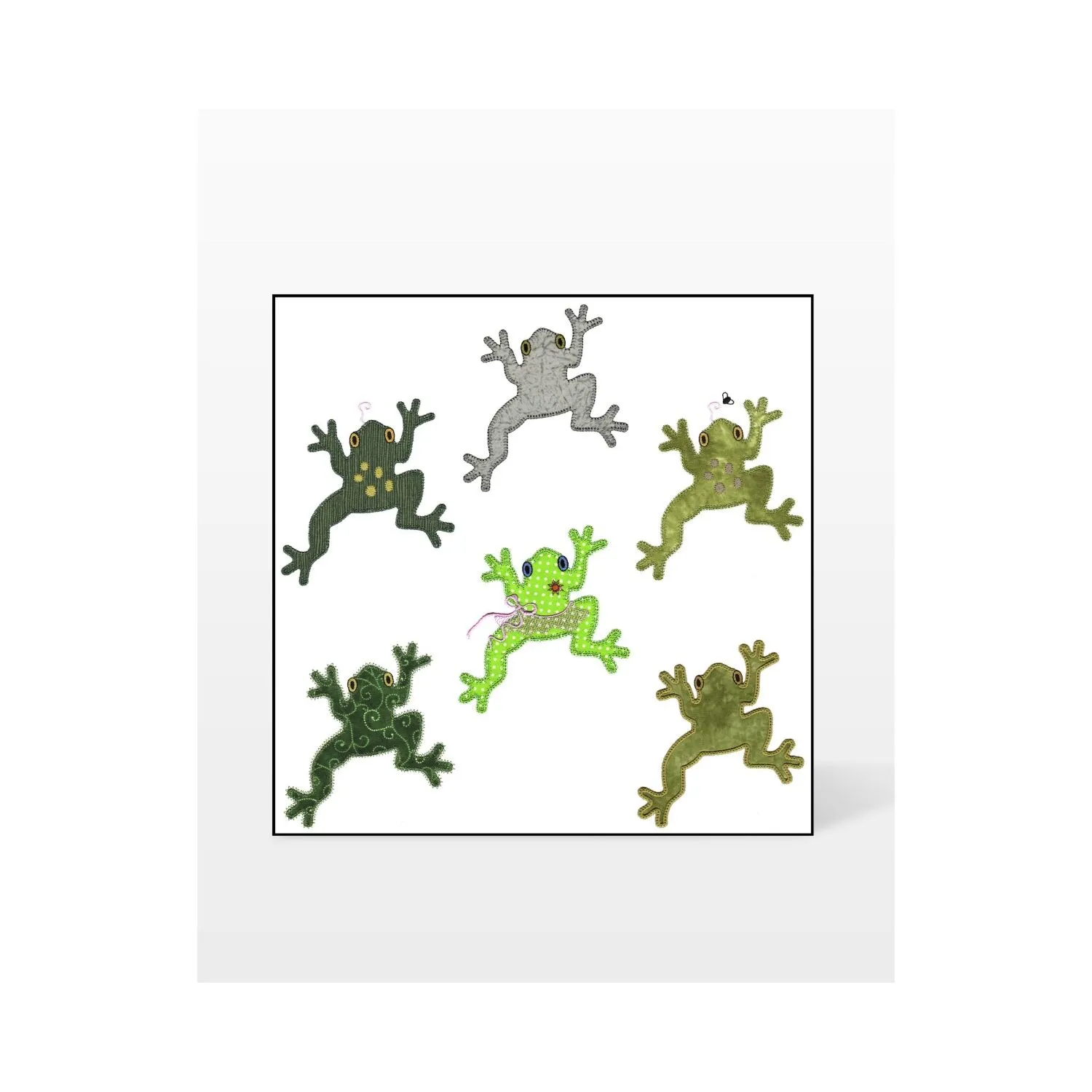 GO! Leaping Frogs 2 Embroidery Designs by V-Stitch Designs