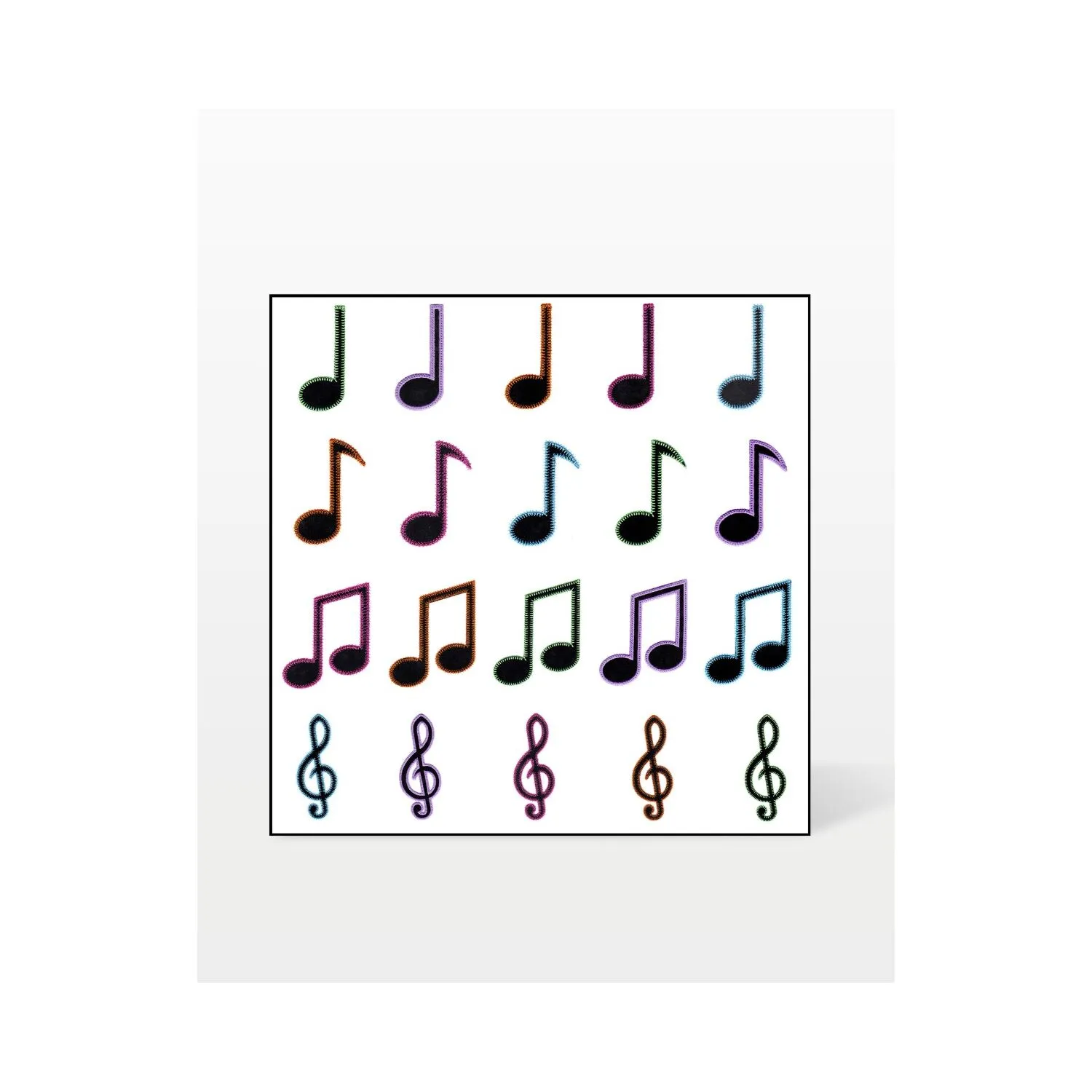 GO! Musical Medley Embroidery Design by V-Stitch Designs