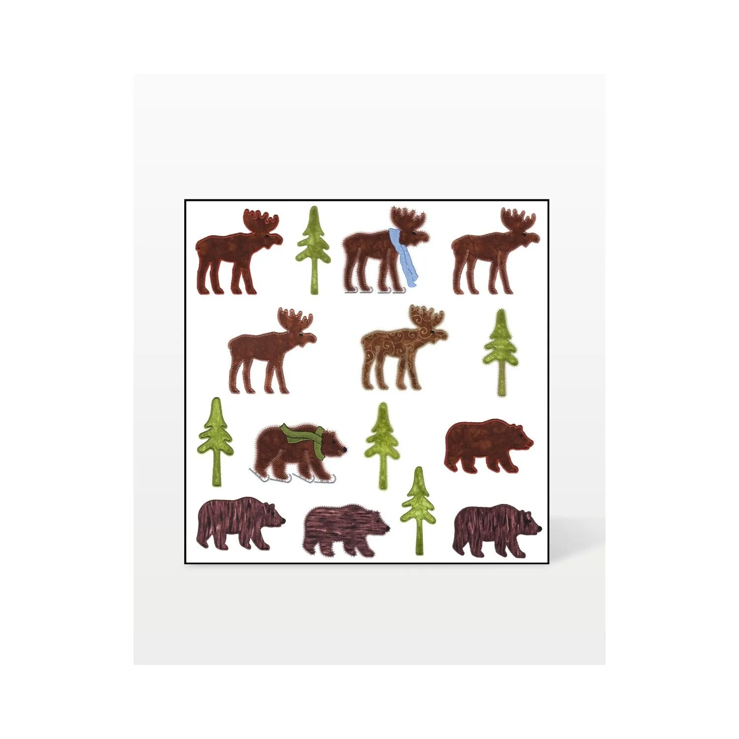 GO! Northwoods Medley Embroidery Design by V-Stitch Designs