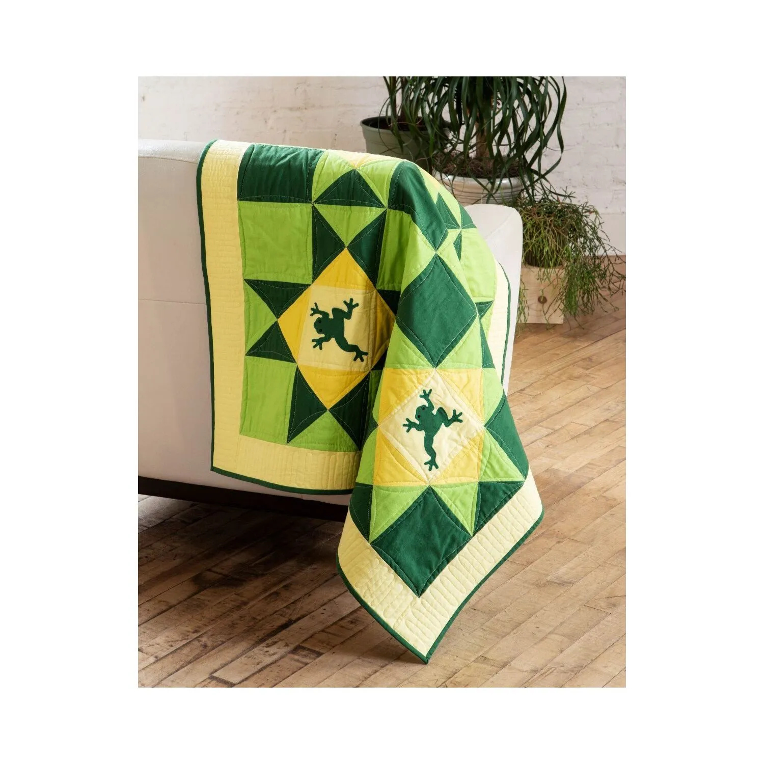 GO! Qube 12 Leaping for Joy Throw Quilt Pattern