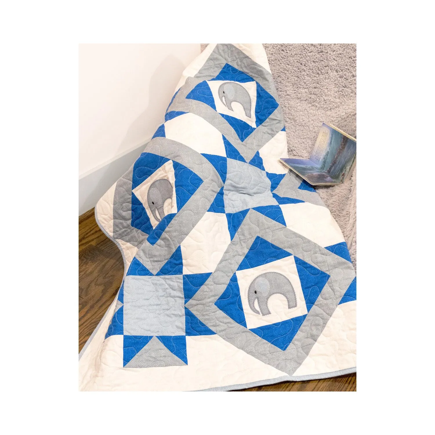 GO! Elephants on Parade Throw Quilt Pattern