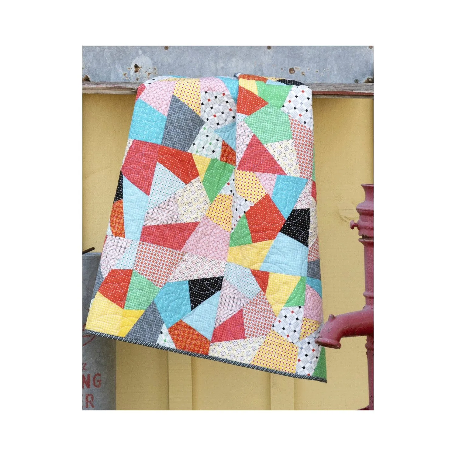 GO! Let's Go Crazy Throw Quilt Pattern