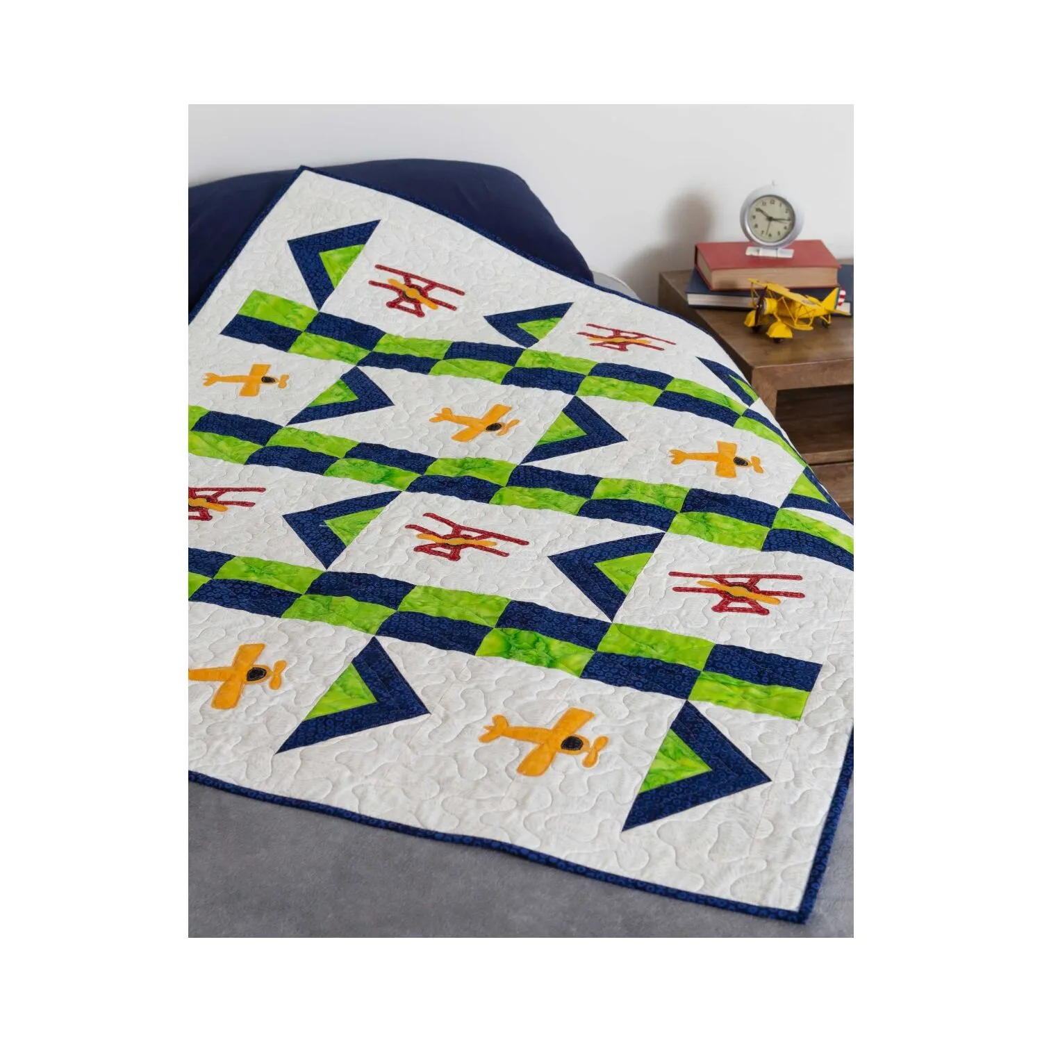 GO! Qube 8 Flight Plan Throw Quilt Pattern