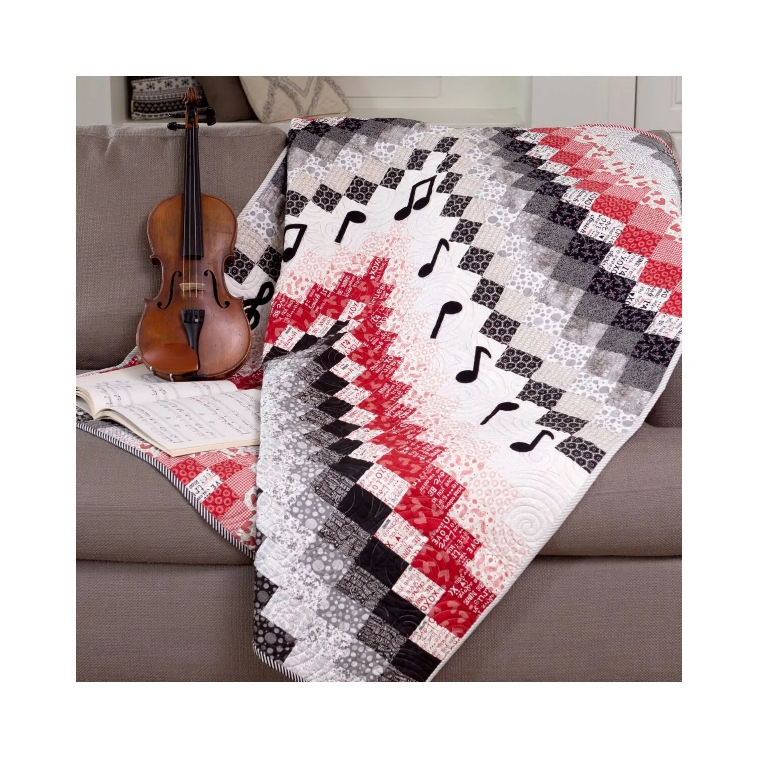 GO! Qube 8 Bargello Music Quilt Pattern
