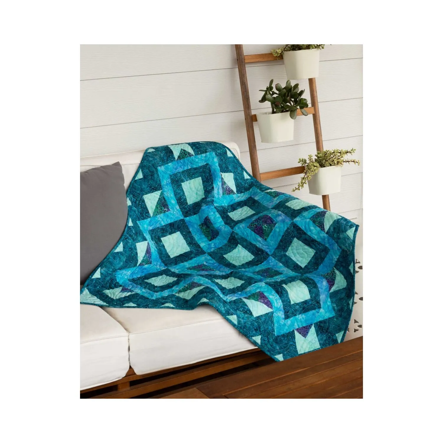 GO! Qube 10 Vortex Mosaic Throw Quilt Pattern