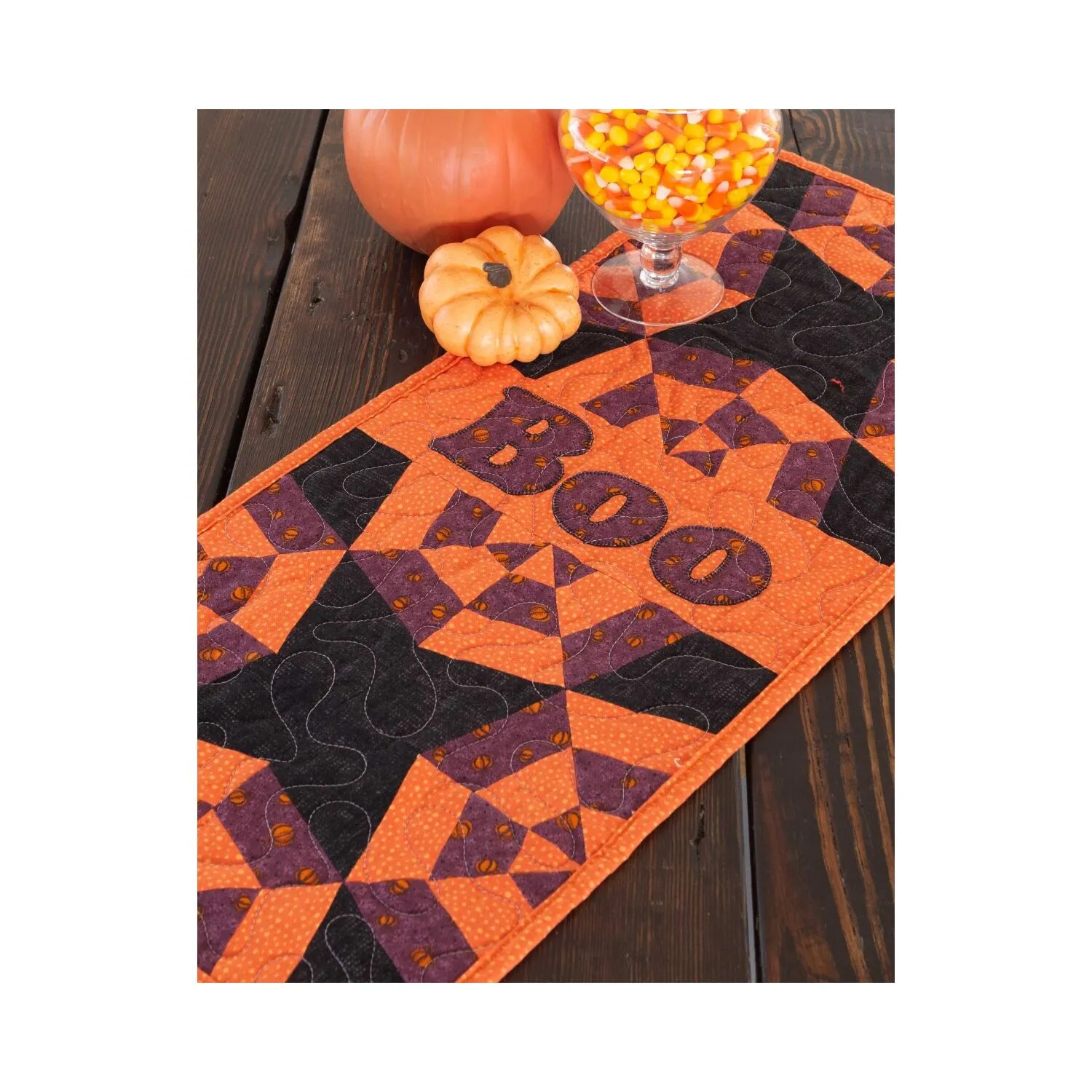 GO! Boo Spider Web Table Runner Pattern