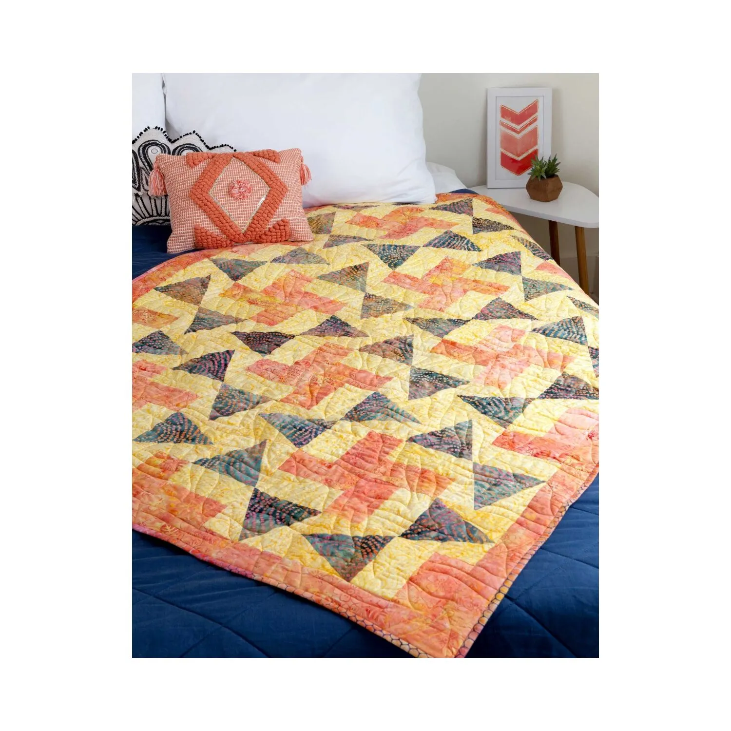GO! Qube 10 Triangle in a Square Dance Quilt Pattern