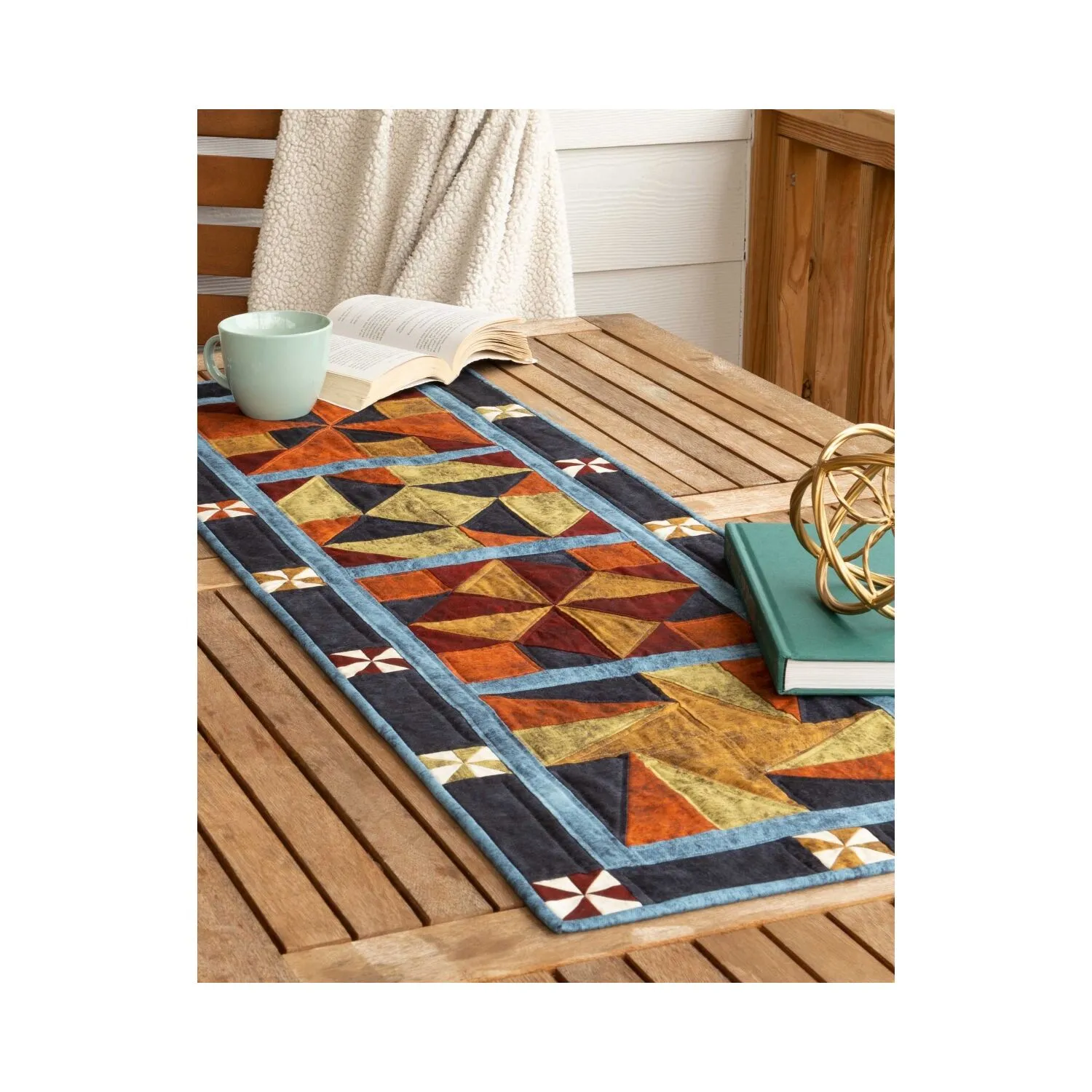 GO! Qube 10 Fall Frolic Table Runner Pattern