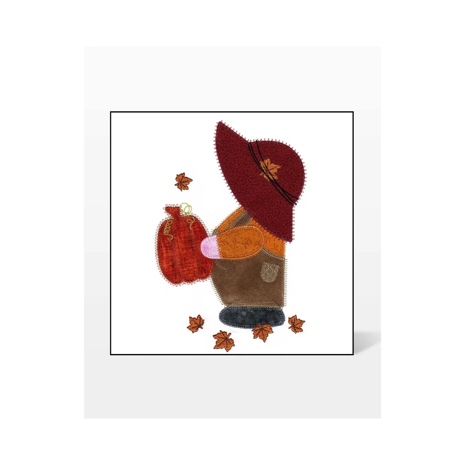 GO! Fall Overall Sam Embroidery Design by V-Stitch Designs