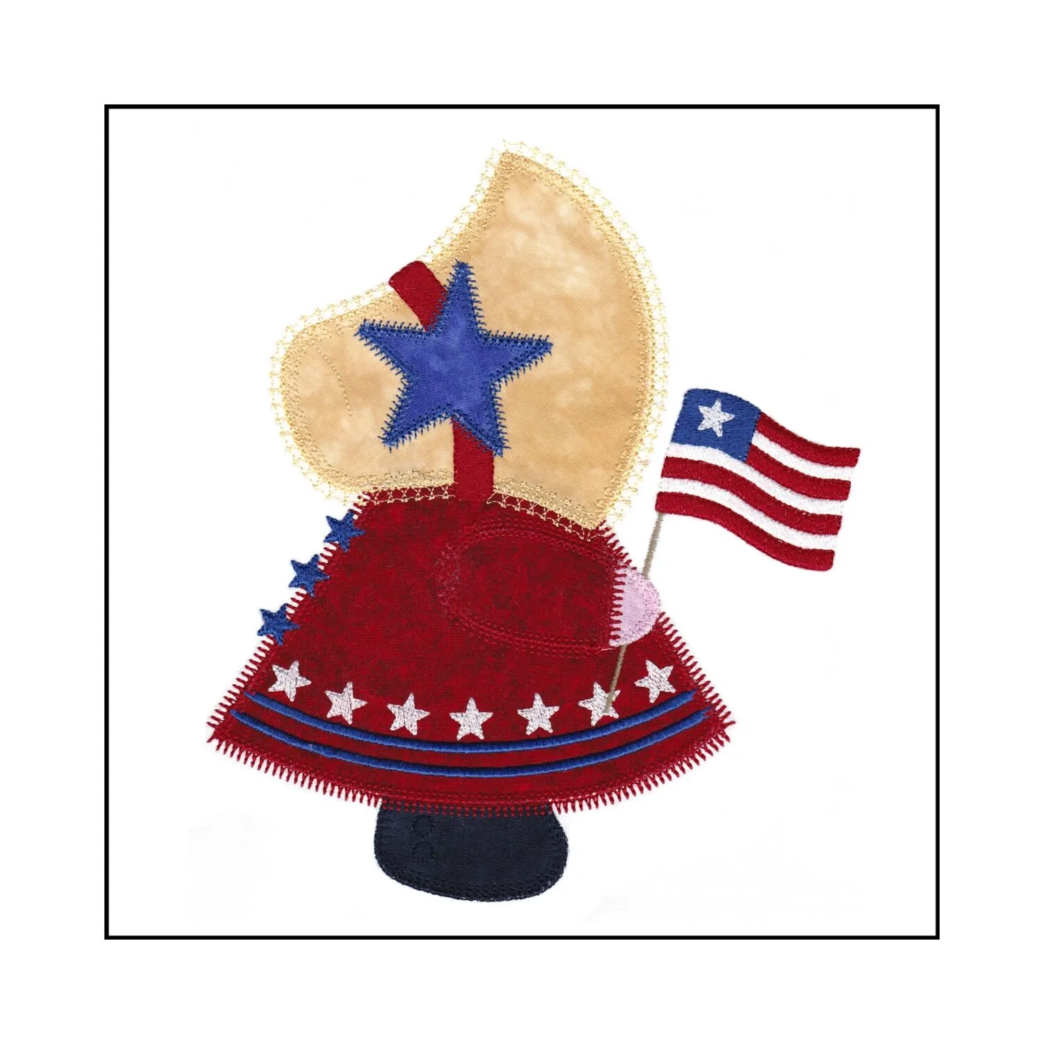GO! Patriotic Sunbonnet Sue Embroidery Design by V-Stitch Designs