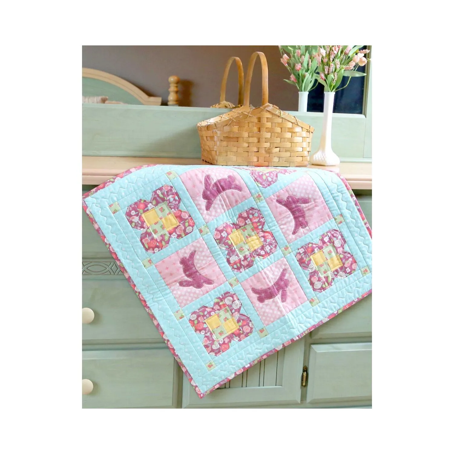 GO! Hopping Bunnies Table Runner Pattern