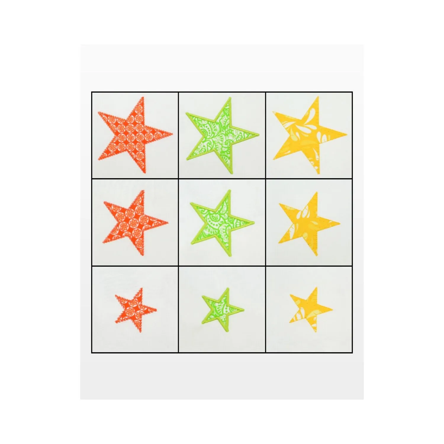 GO! Star-2, 3, 4 Embroidery Designs