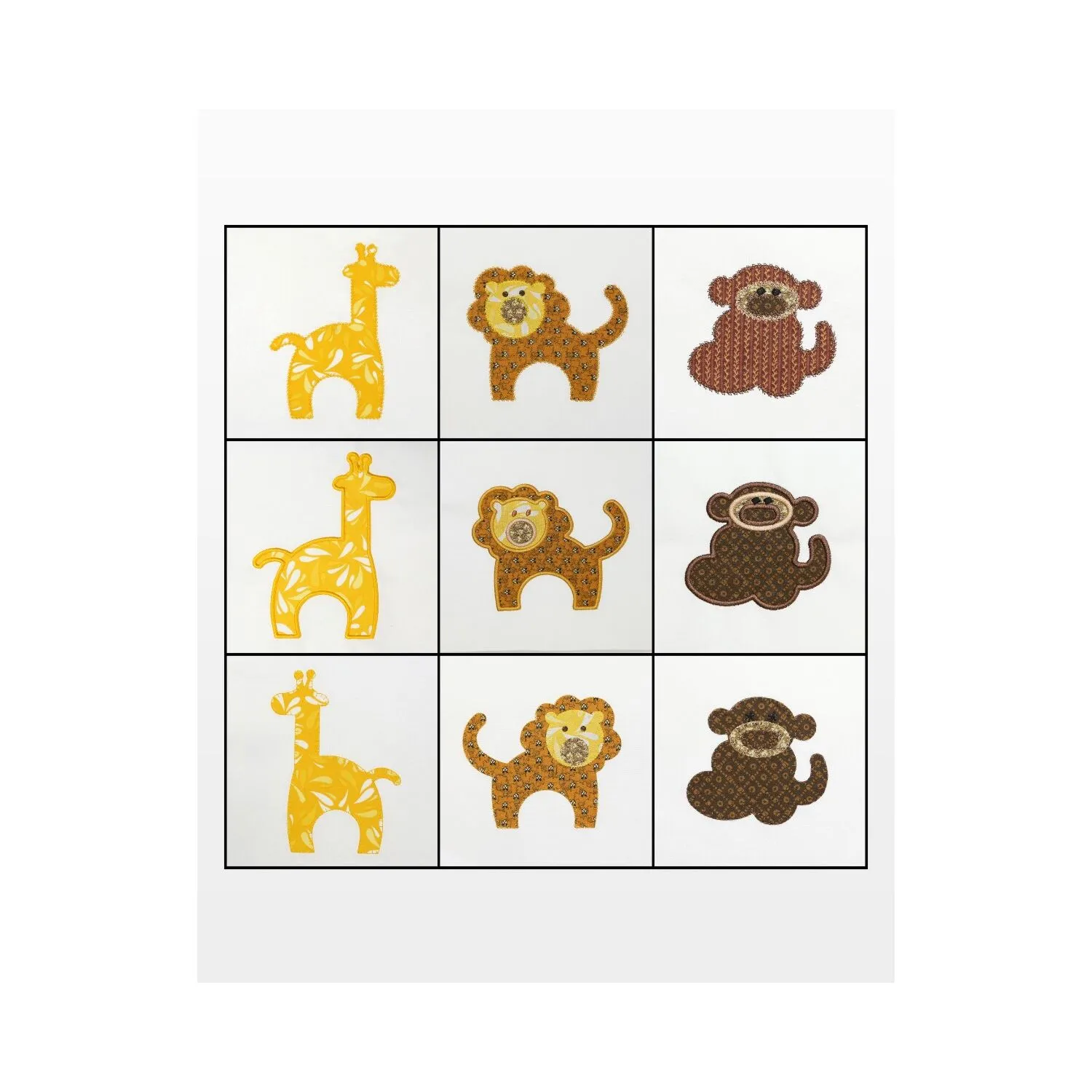 GO! Zoo Animals Embroidery Designs