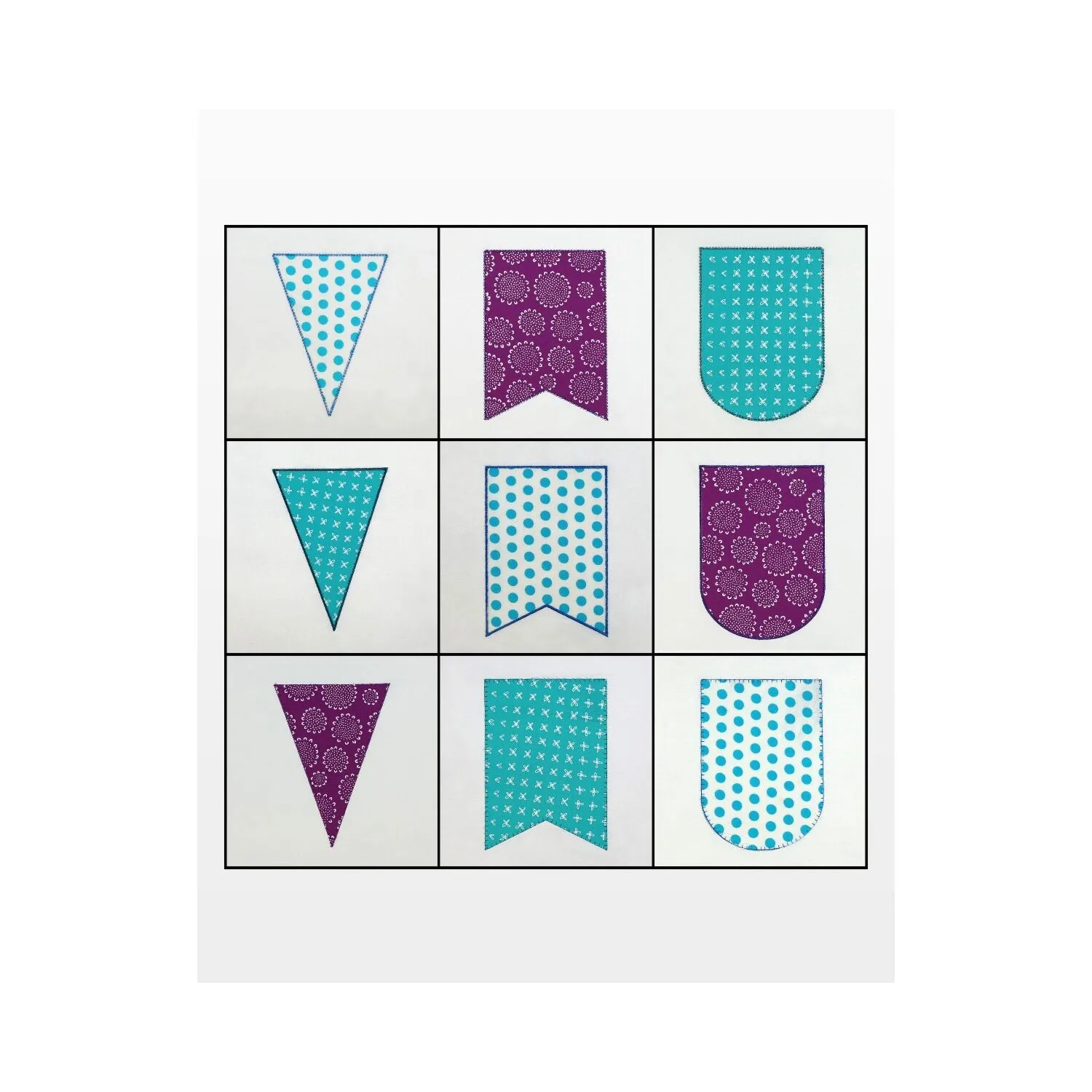 GO! Pennants Embroidery Designs