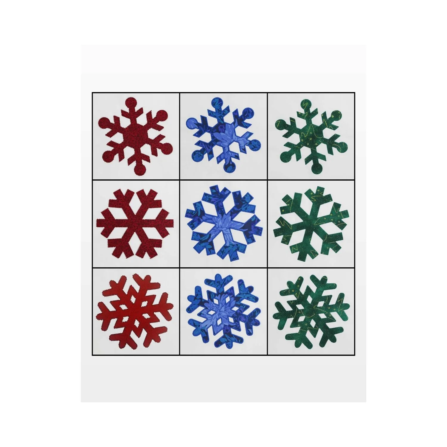 GO! Snowflakes-7 Embroidery Designs
