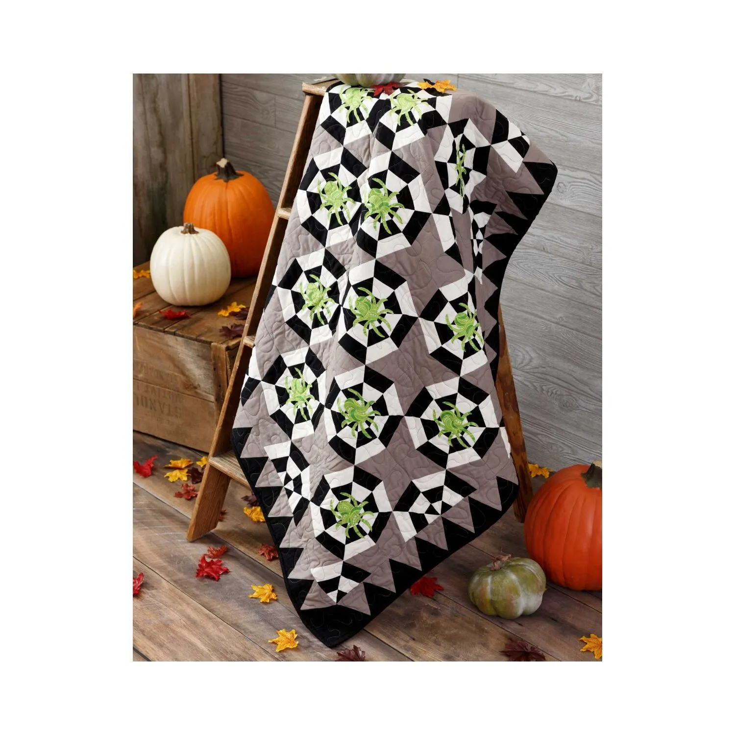 GO! Spinning Webs Throw Quilt Pattern