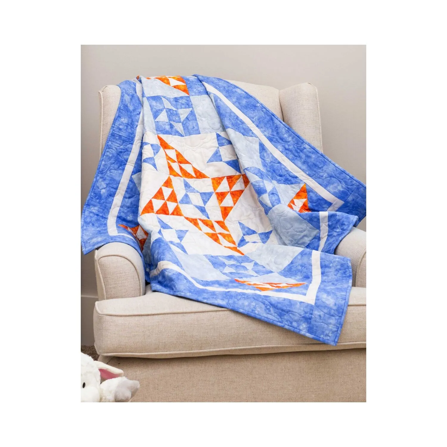Studio Orange Cream Soda Throw Quilt Pattern