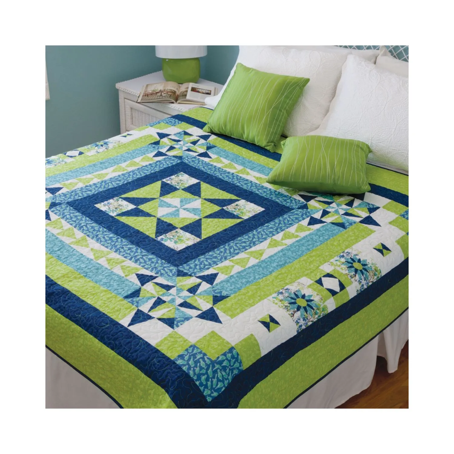 GO! Boxing the Compass Throw Quilt Pattern