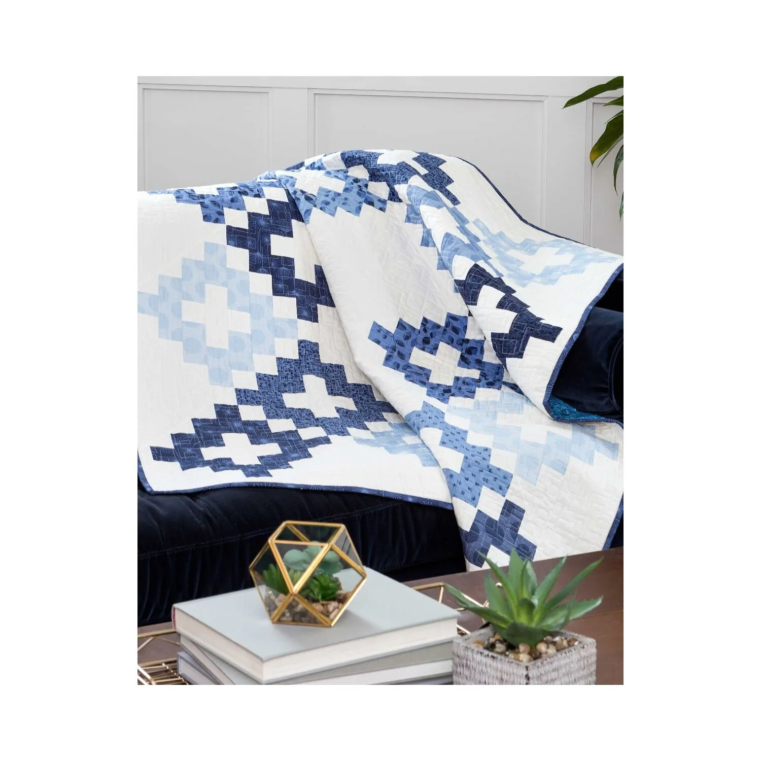 GO! Modern Twist Chimney Sweep Throw Quilt Pattern