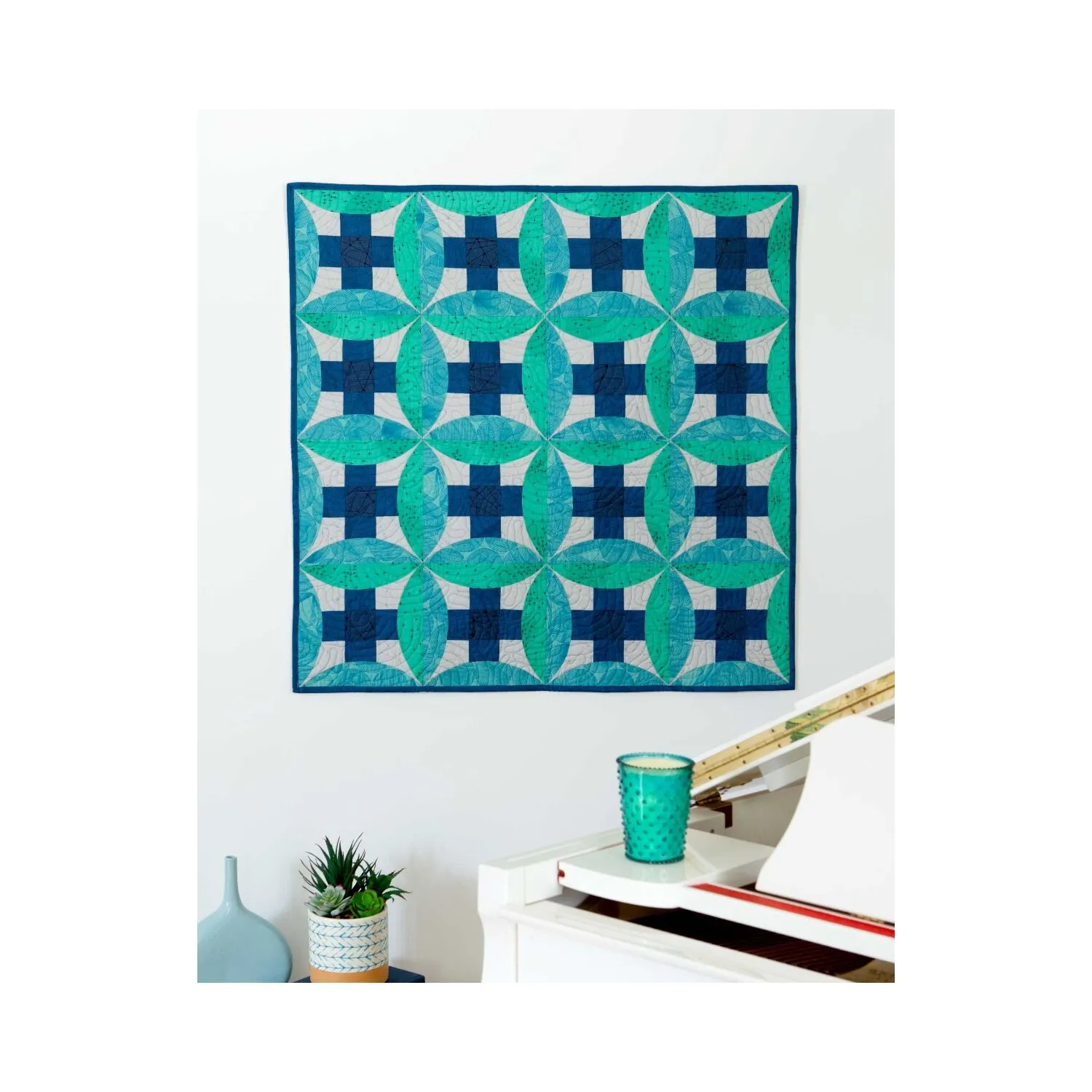 GO! Curved Nine Patch Pop Throw Quilt Pattern
