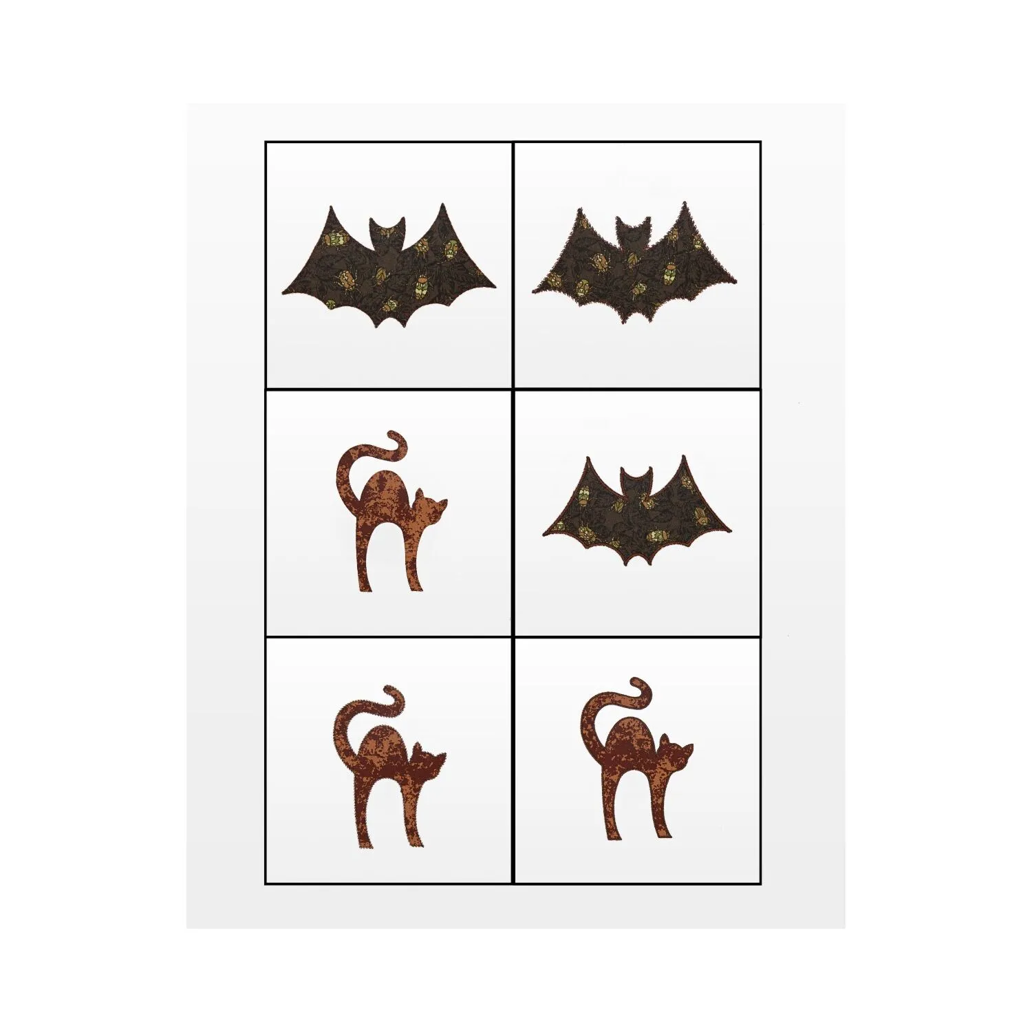 GO! Cat & Bat Embroidery Designs
