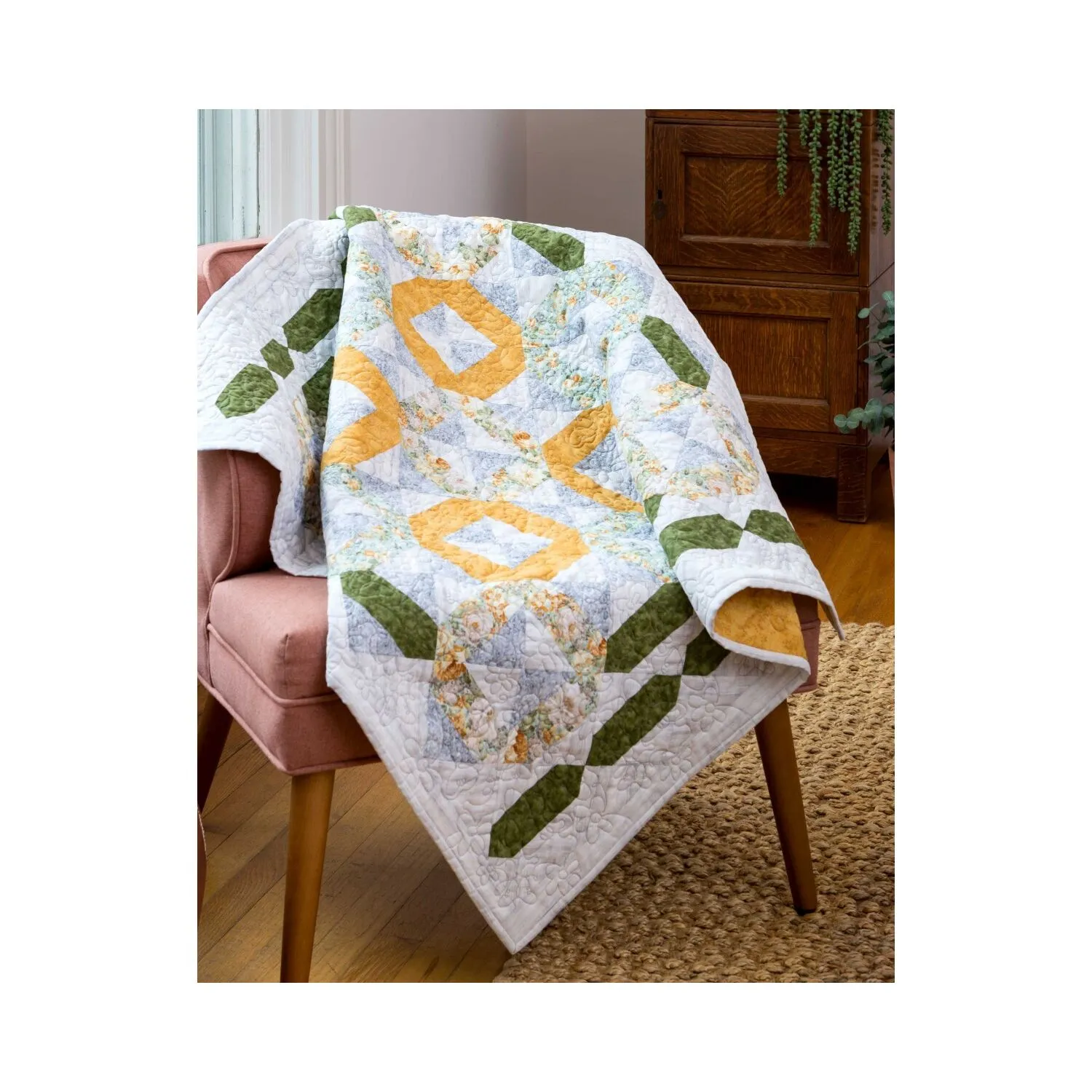 Studio Signature Diamond Rings Throw Quilt Pattern