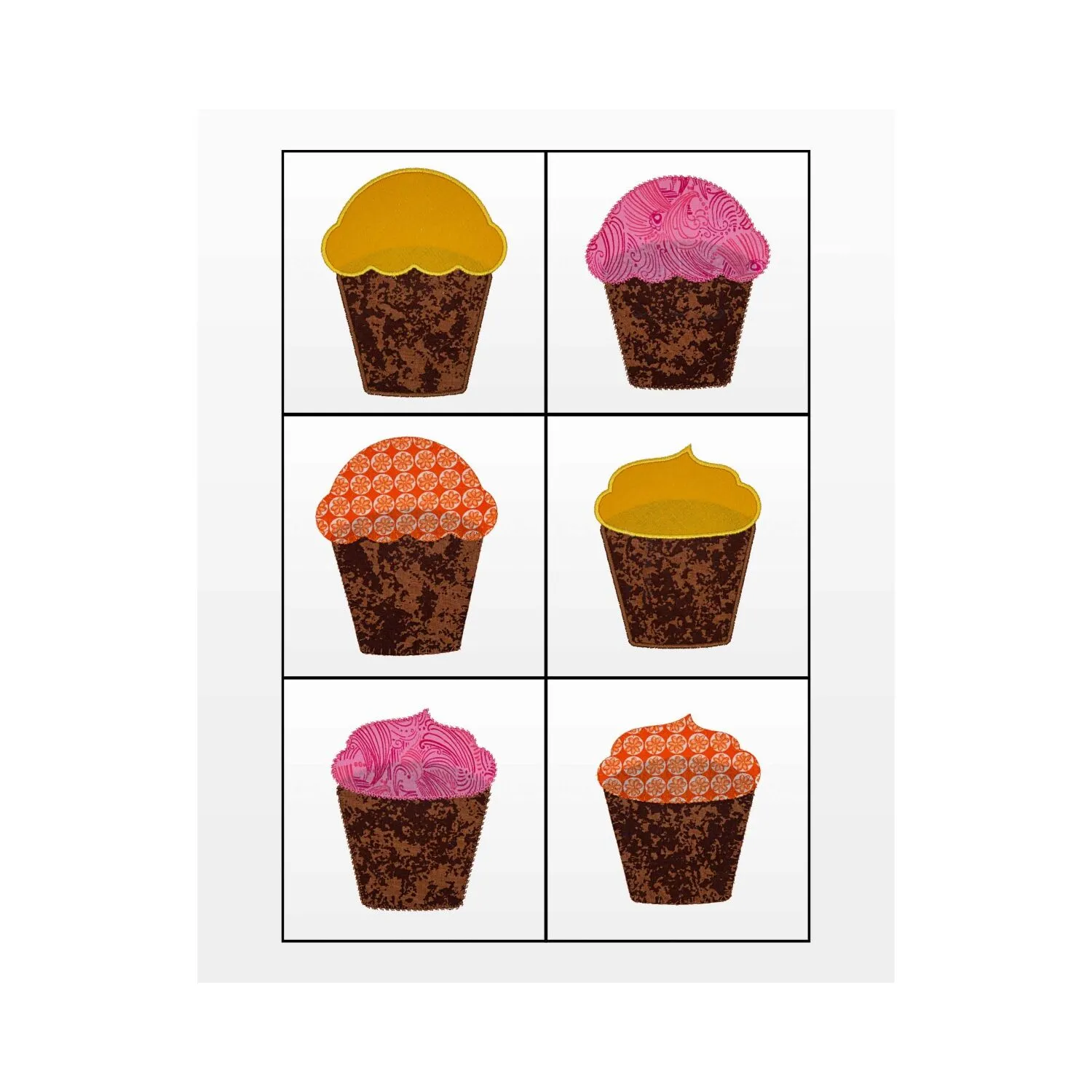 GO! Cupcake Embroidery Designs