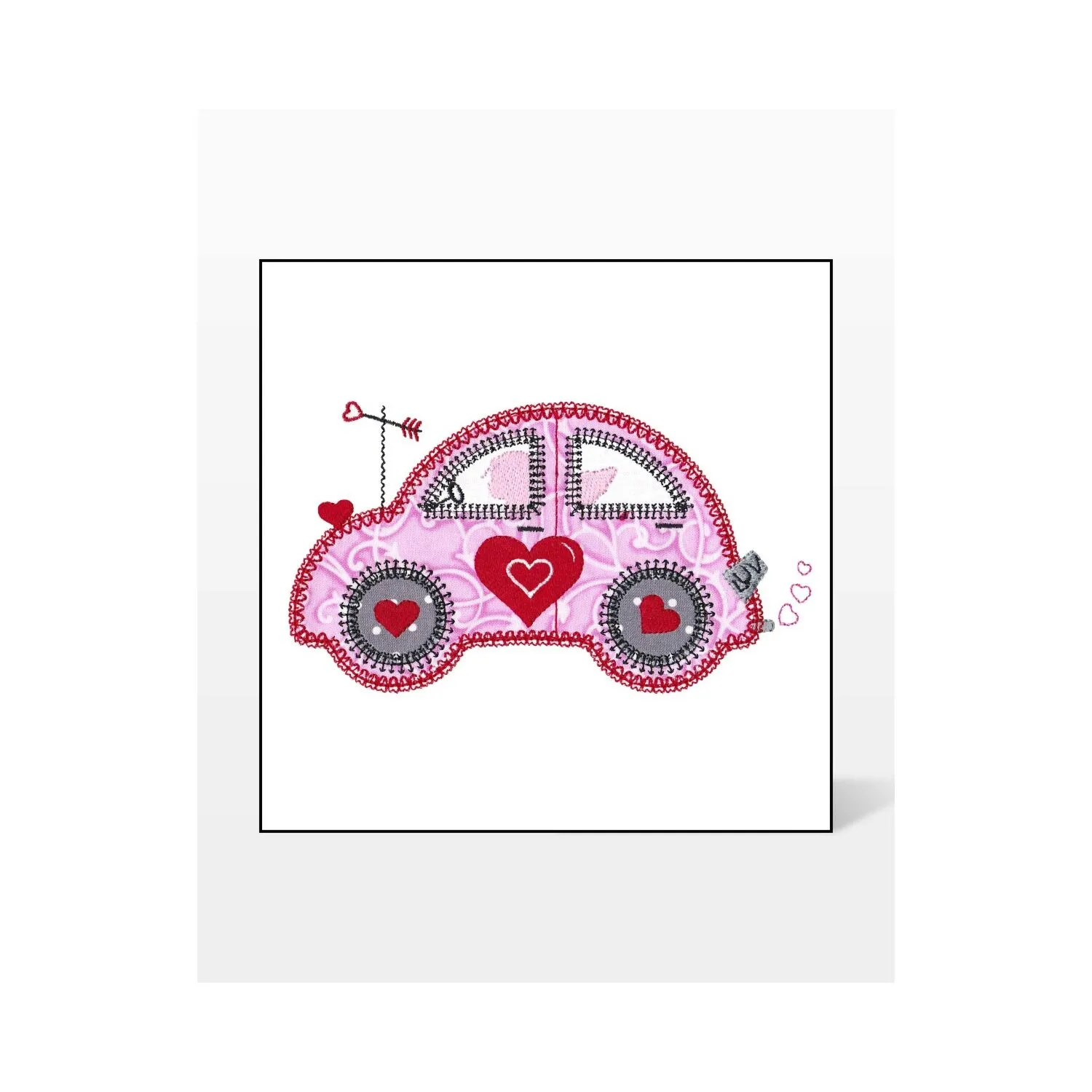 GO! Valentine Cute Car Embroidery by V-Stitch Designs