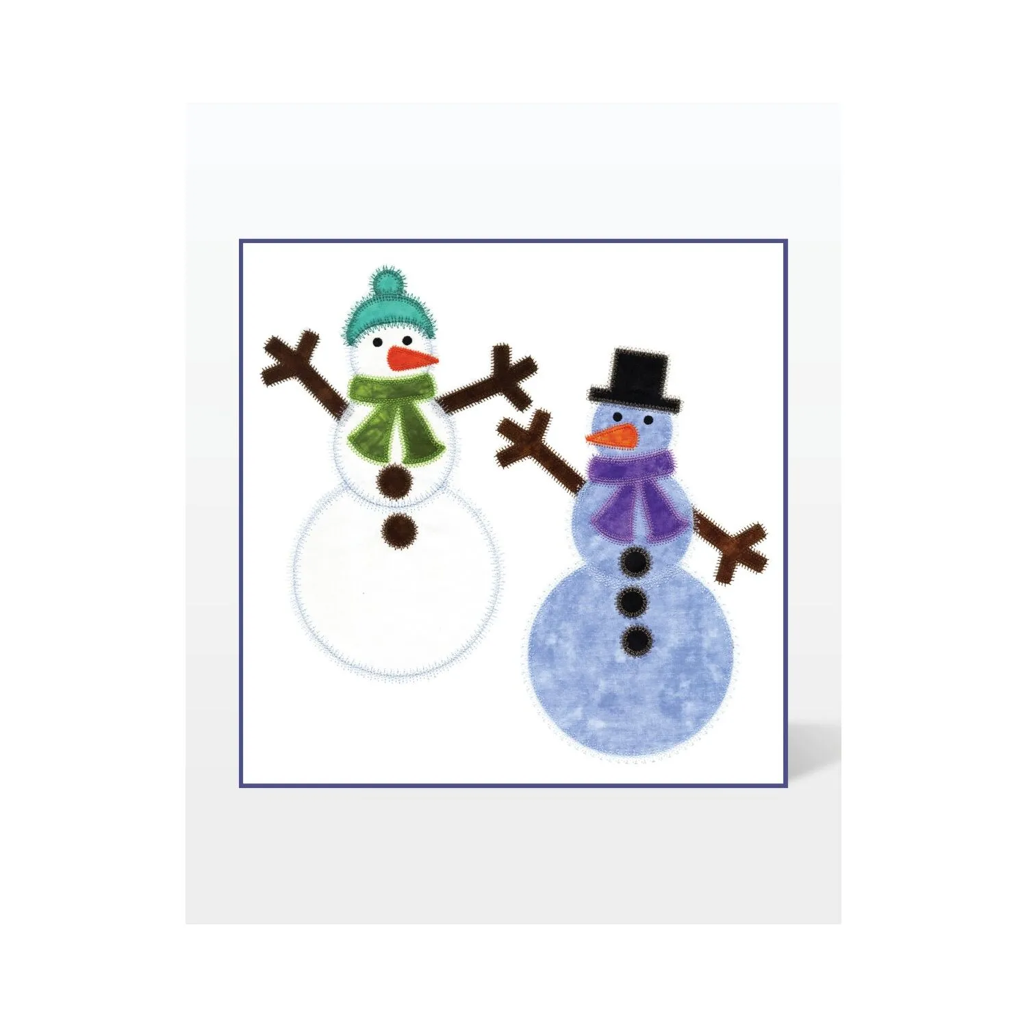 GO! Snow People 1 Embroidery by V-Stitch Designs